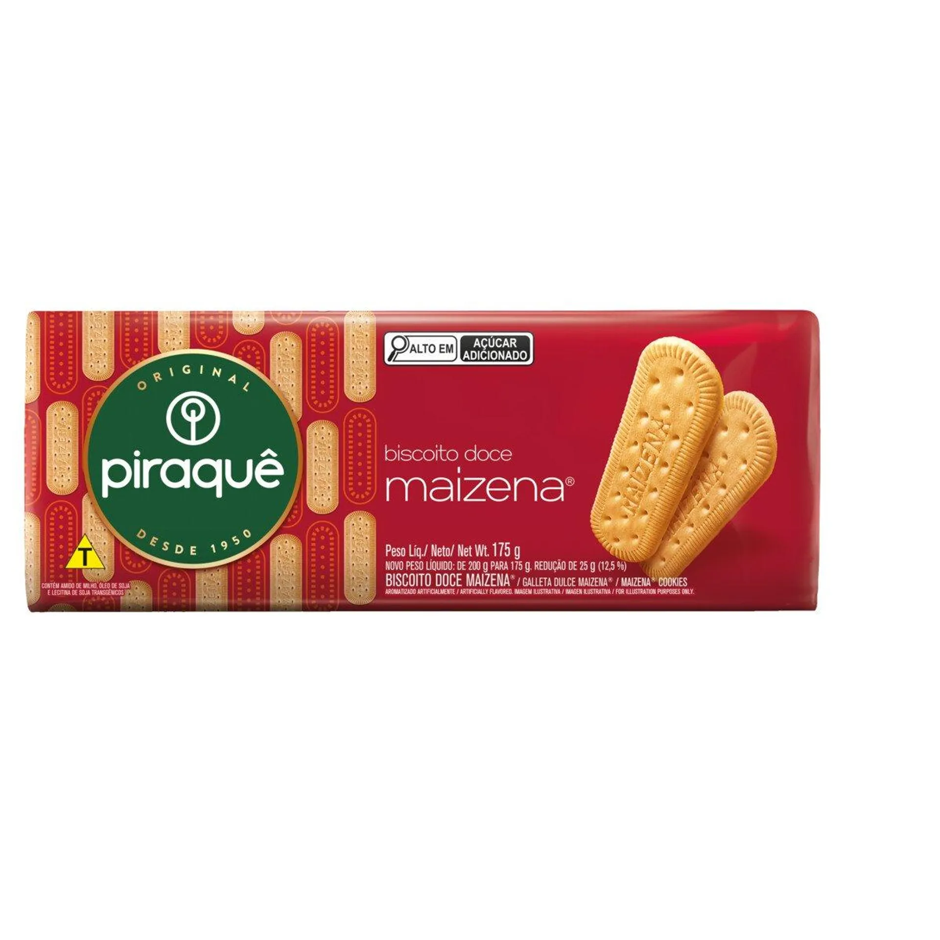 Biscoito Maizena Piraquê Pacote 175g