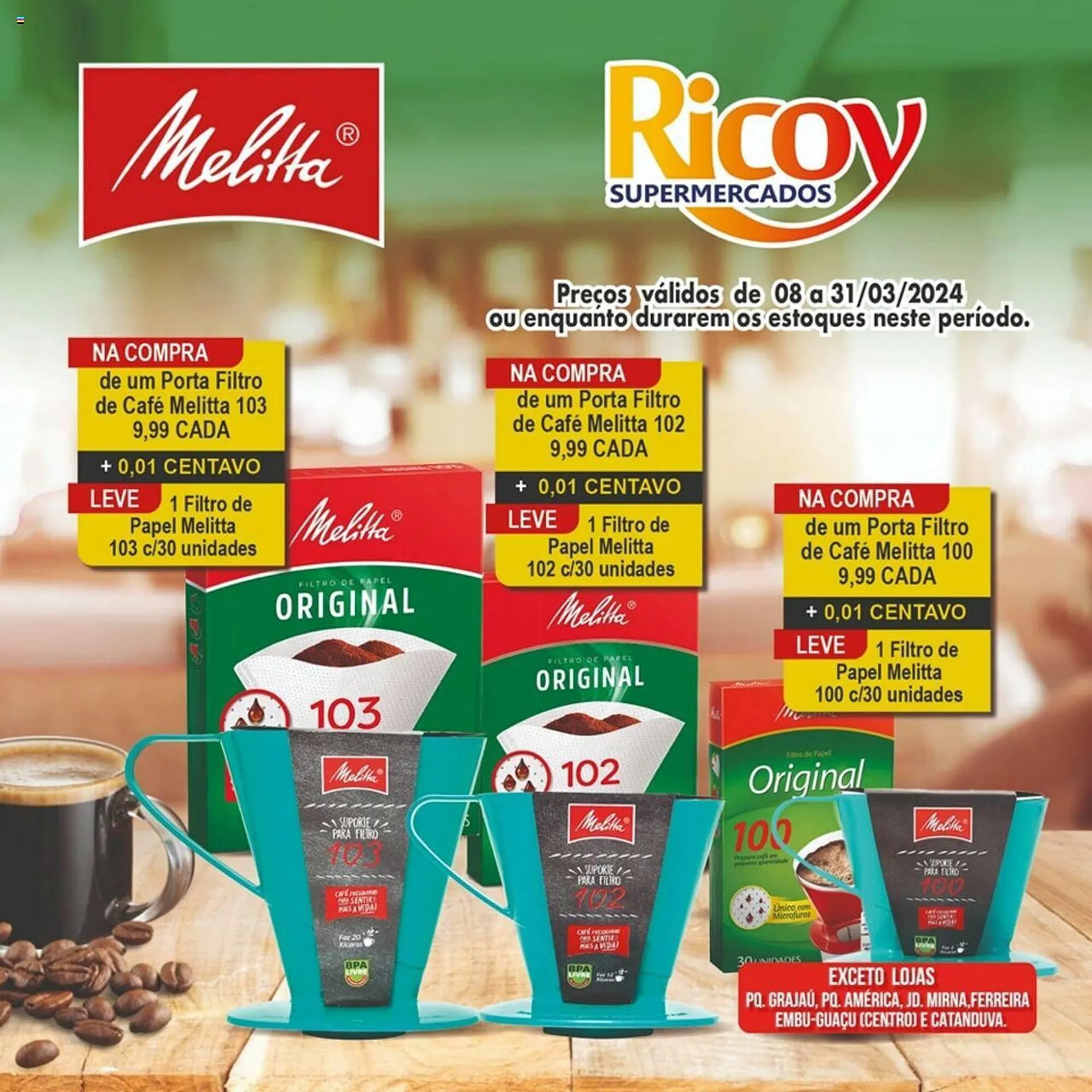 Encarte de Catálogo Ricoy Supermercados 8 de março até 31 de março 2024 - Pagina 1