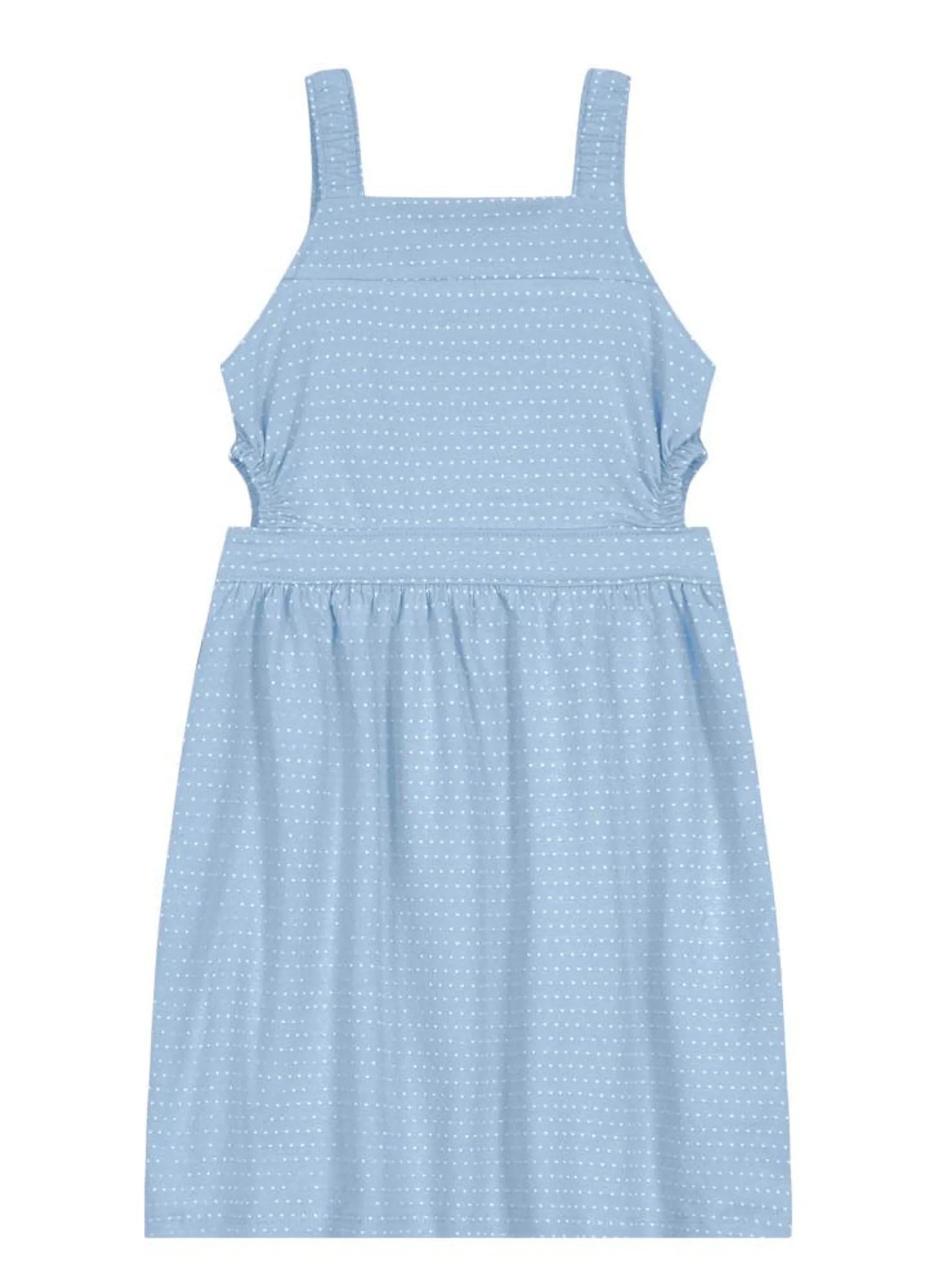 Vestido Infantil em cotton poá Mundi