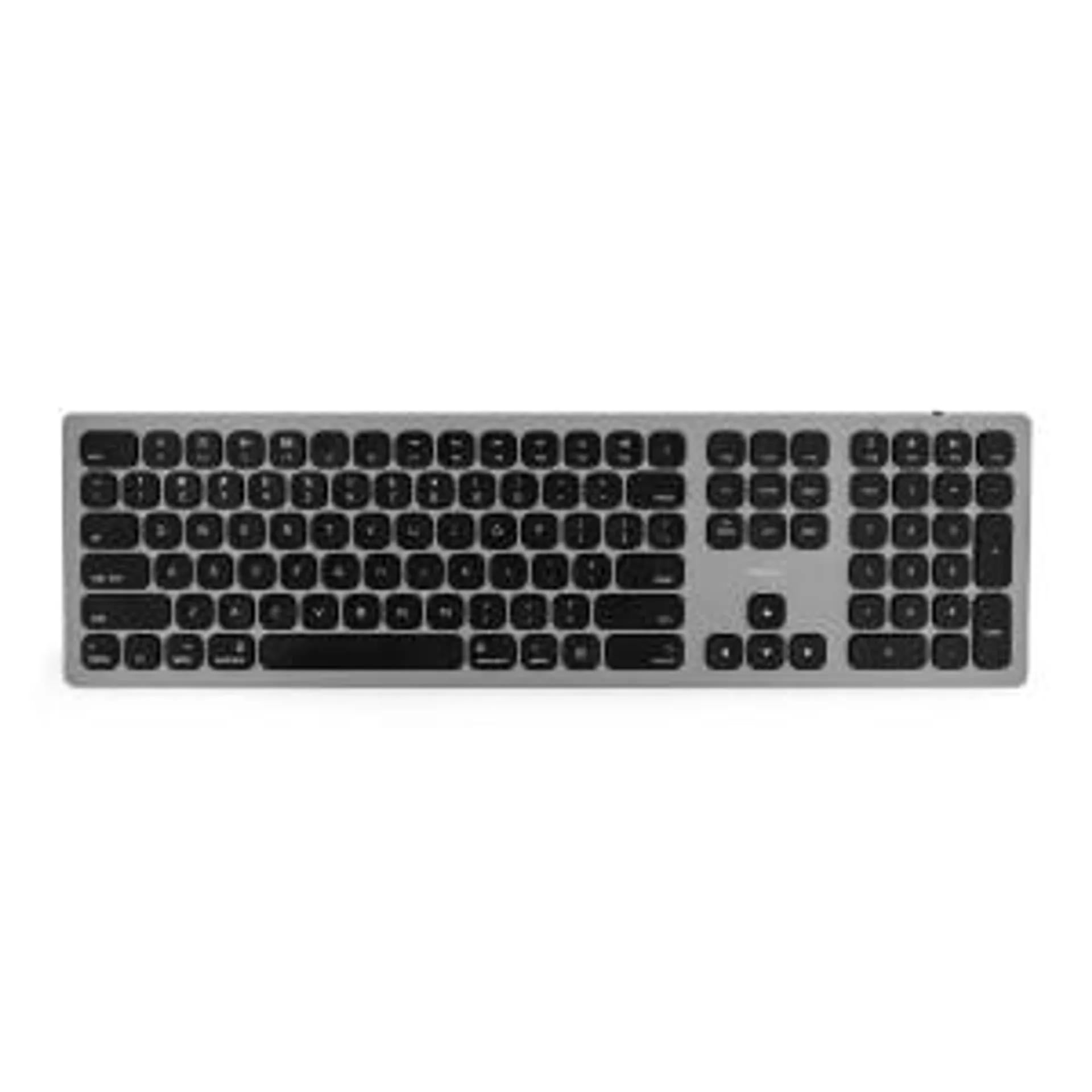 Teclado Alumínio sem fio BT/USB Originais iPlace, Cinza