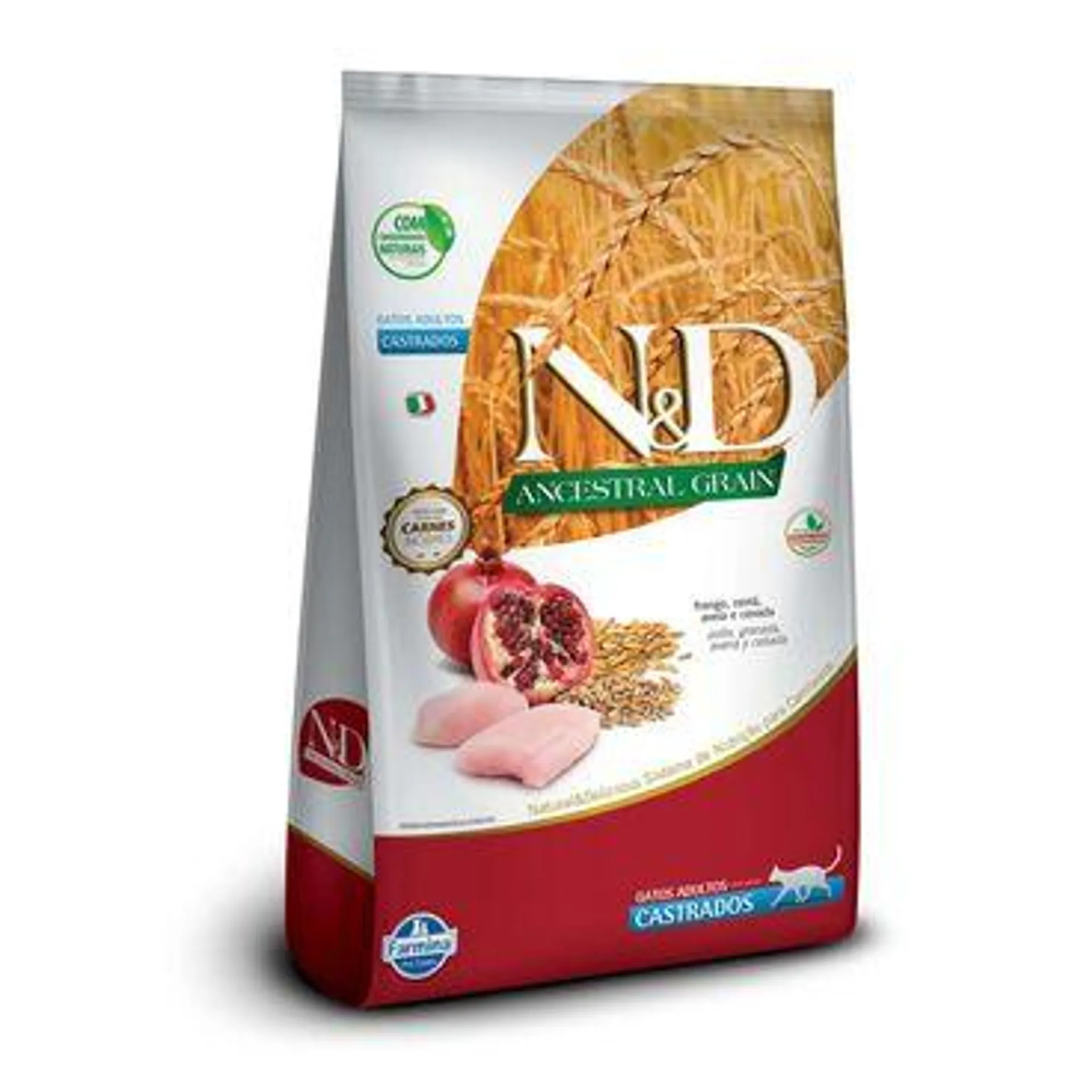 Ração N&D Ancestral Grain Gatos Adultos Castrados 400 g