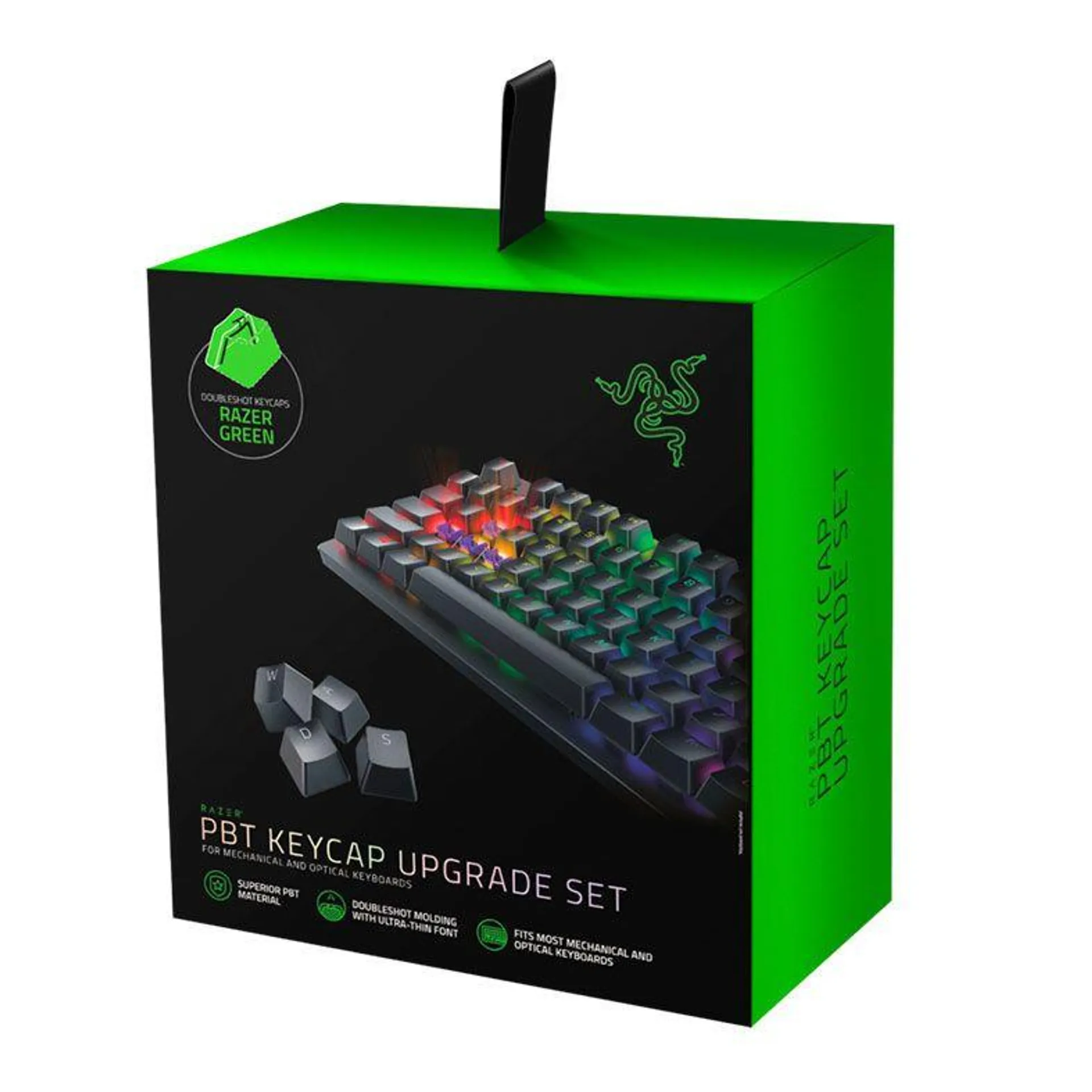 Conjunto de Teclas Razer PBT Doubleshot Verde, RC21-01490400-R3M1