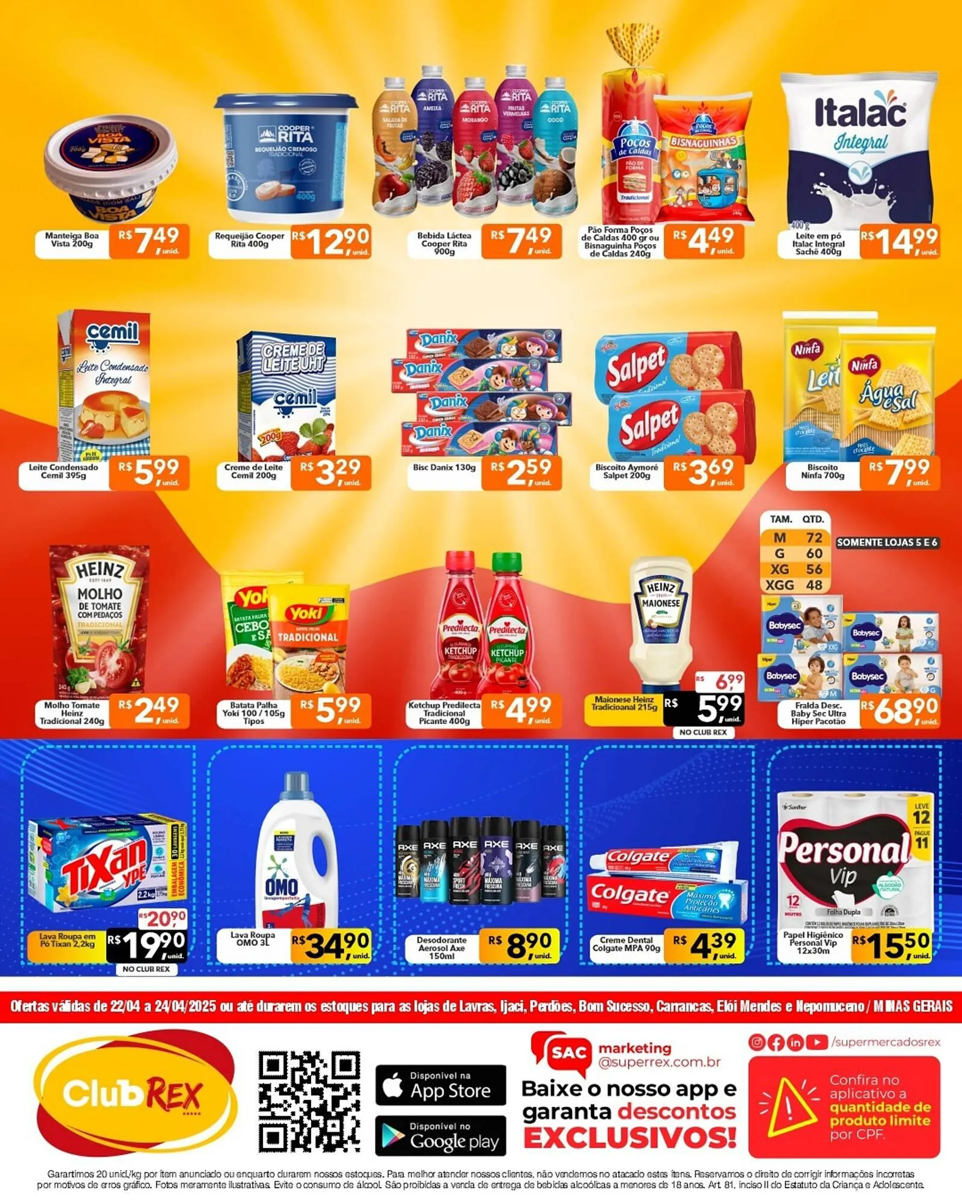 Encarte de Catálogo Supermercados Rex 21 de abril até 24 de abril 2025 - Pagina 2