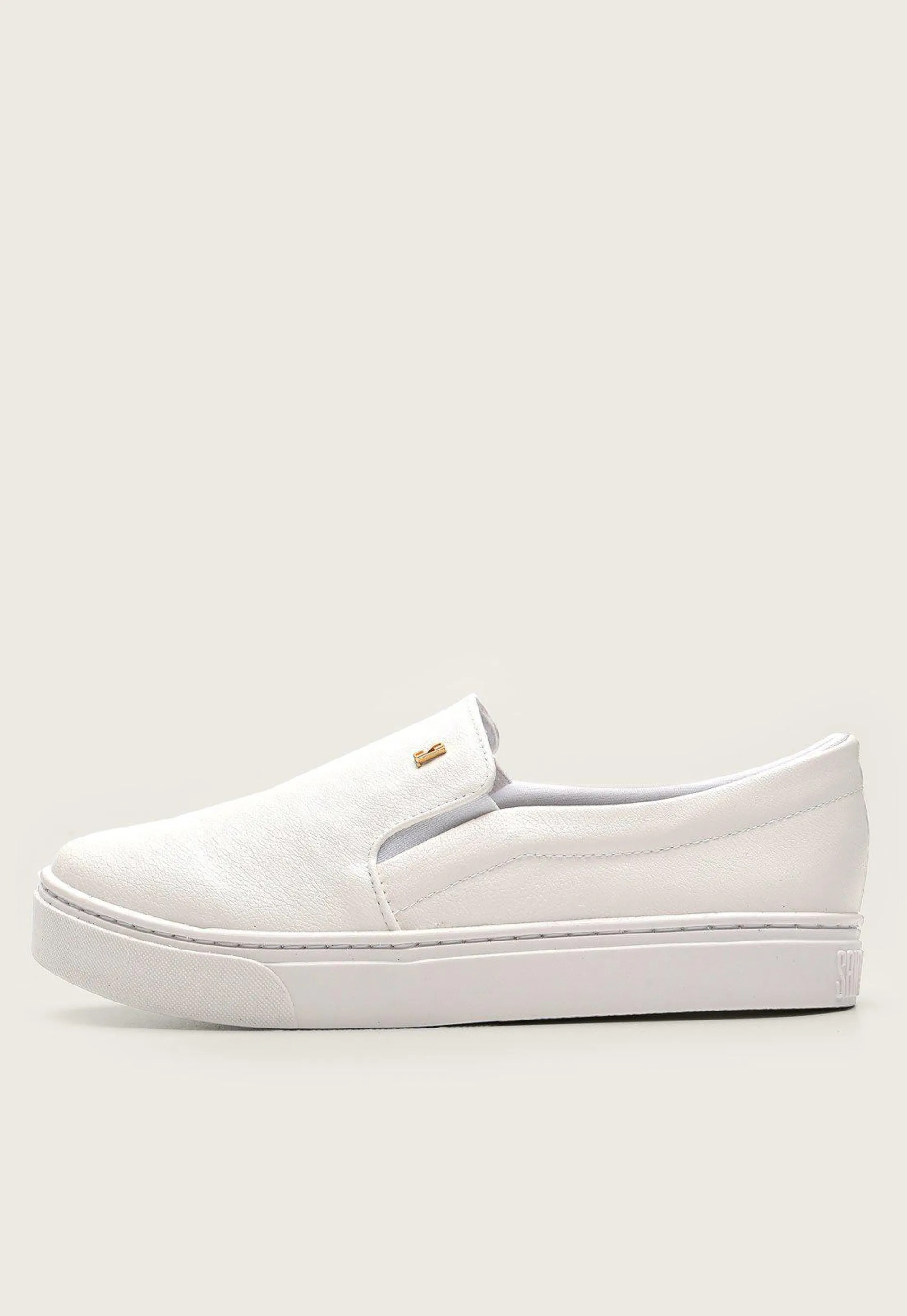 Tênis Slip On Santa Lolla Logo Branco