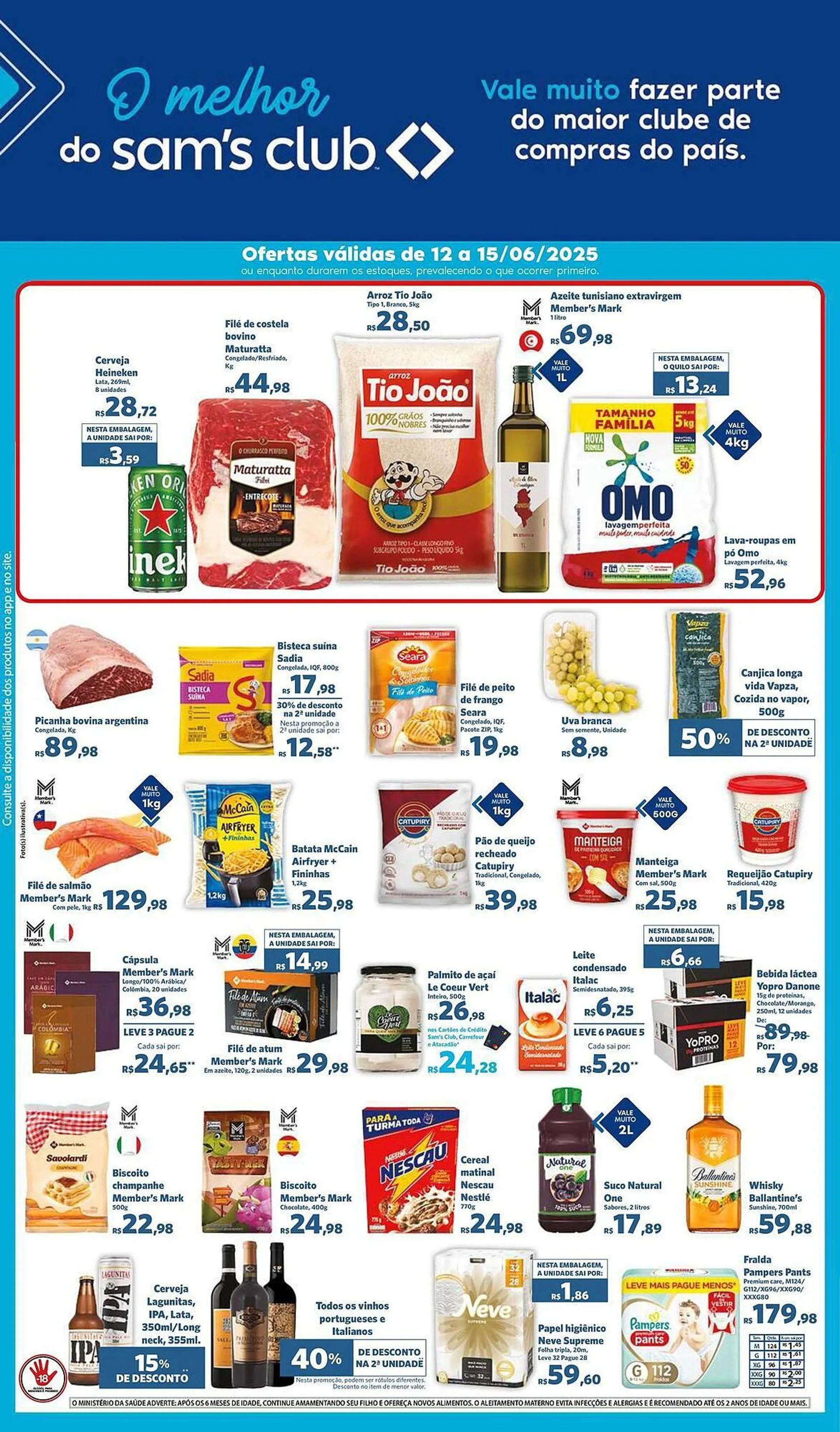 Encarte de Catálogo Sam's Club 12 de junho até 15 de junho 2025 - Pagina 1