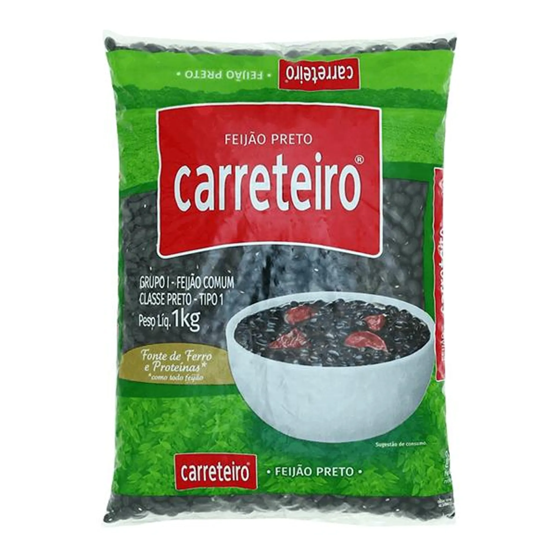 Feijão Carreteiro Preto 1kg