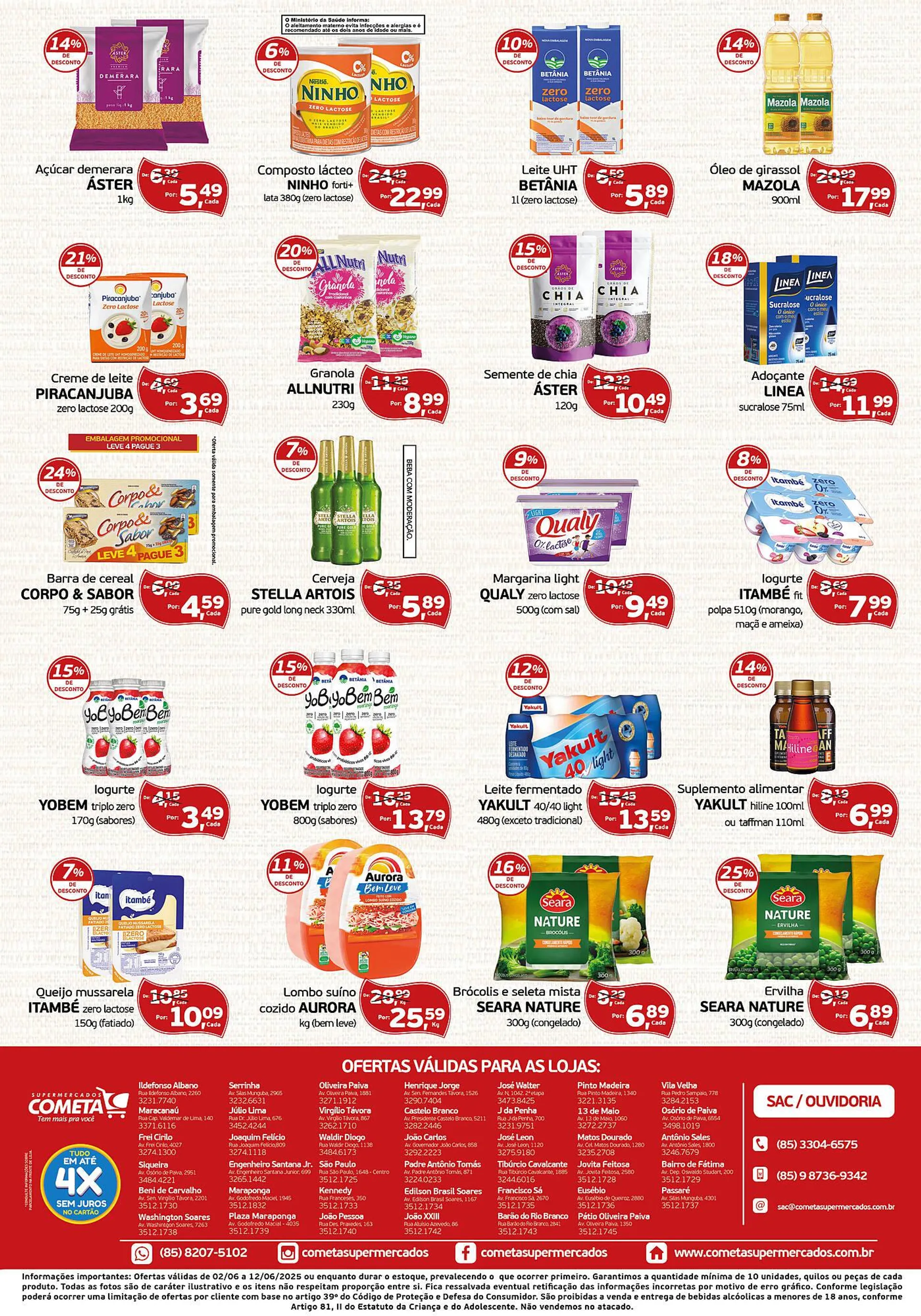 Encarte de Catálogo Cometa Supermercados 2 de junho até 12 de junho 2025 - Pagina 2