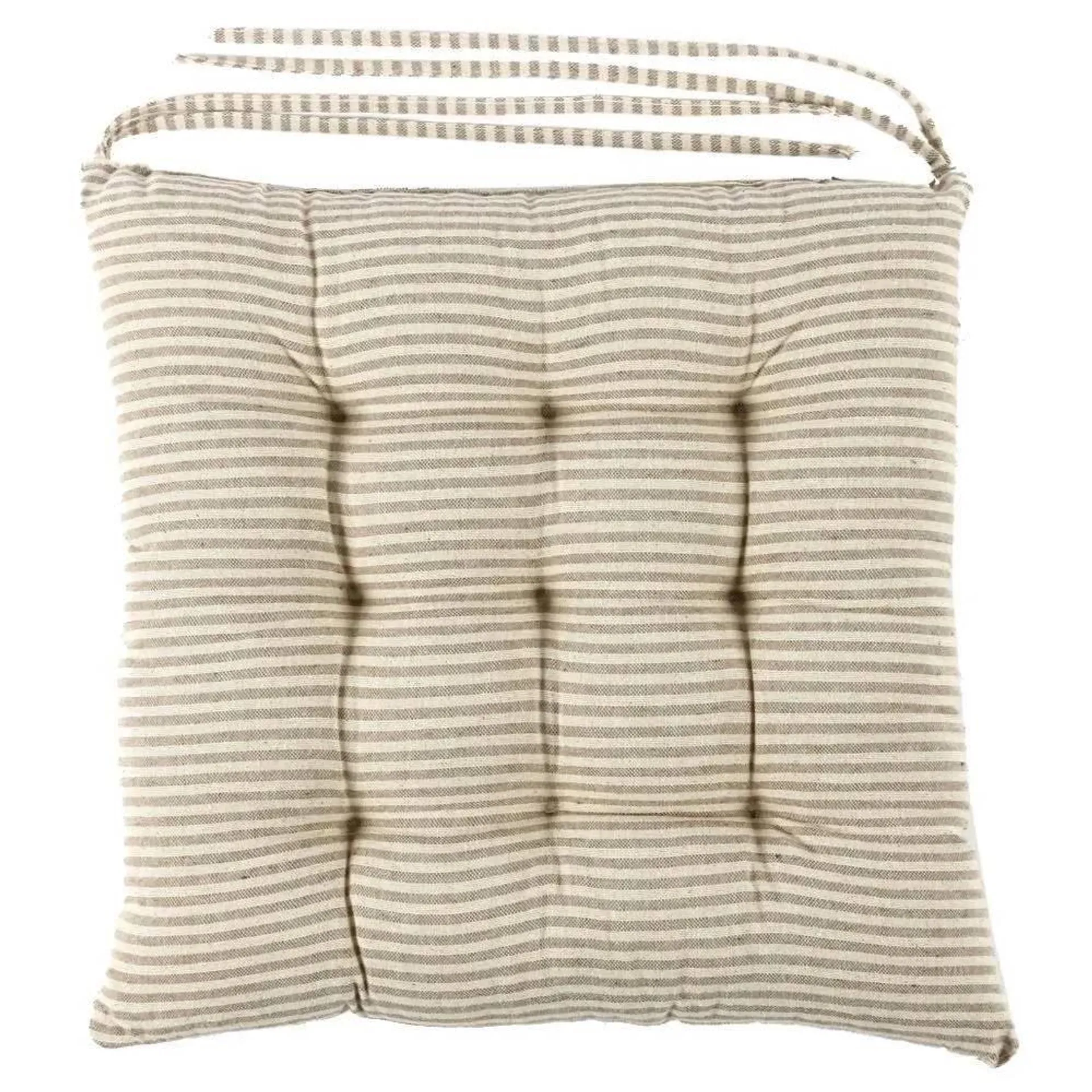 Assento Futton 40X40cm Havan Casa - Listras Taupe