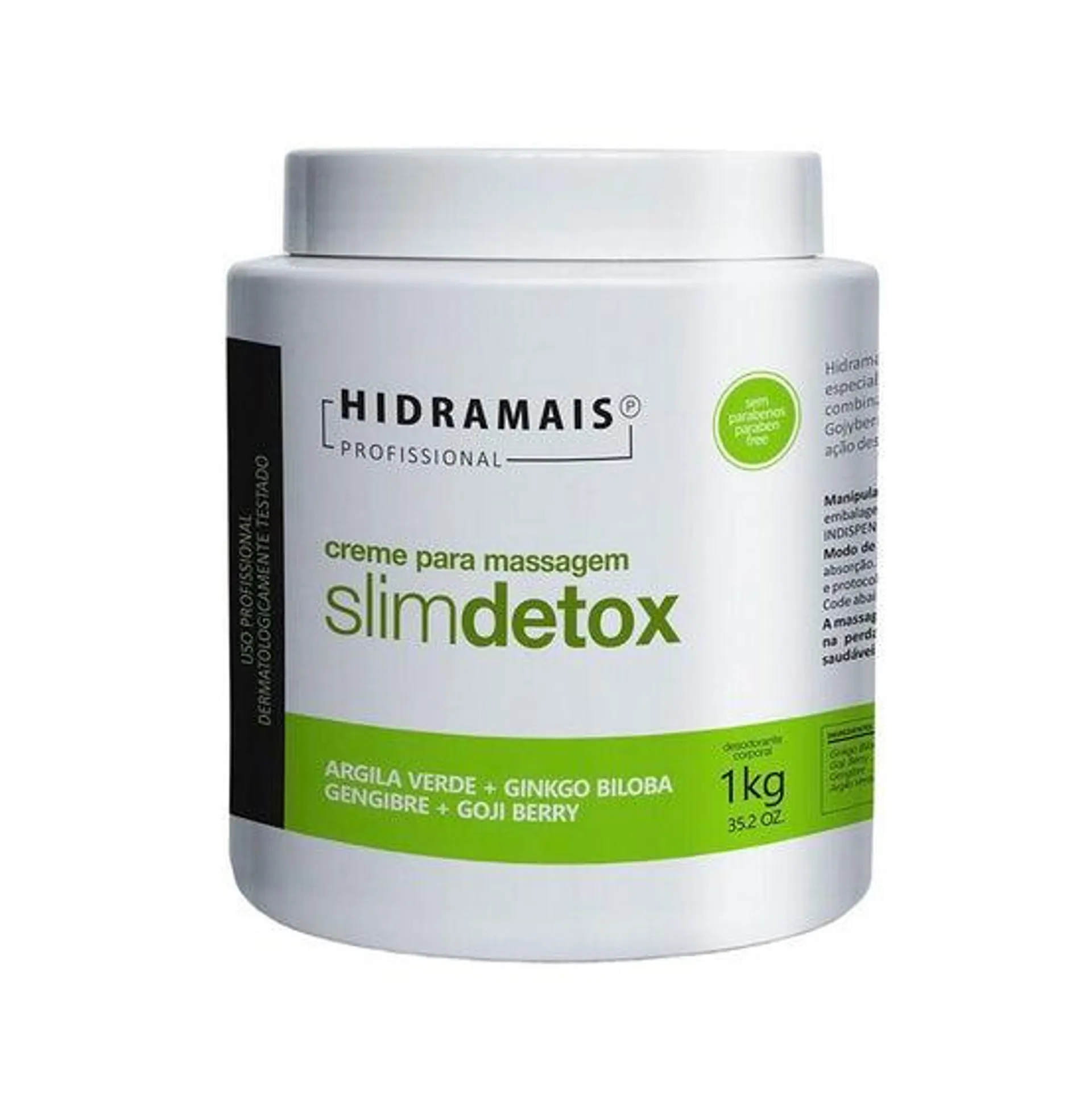 Creme Para Massagem Hidramais Slimdetox 500G