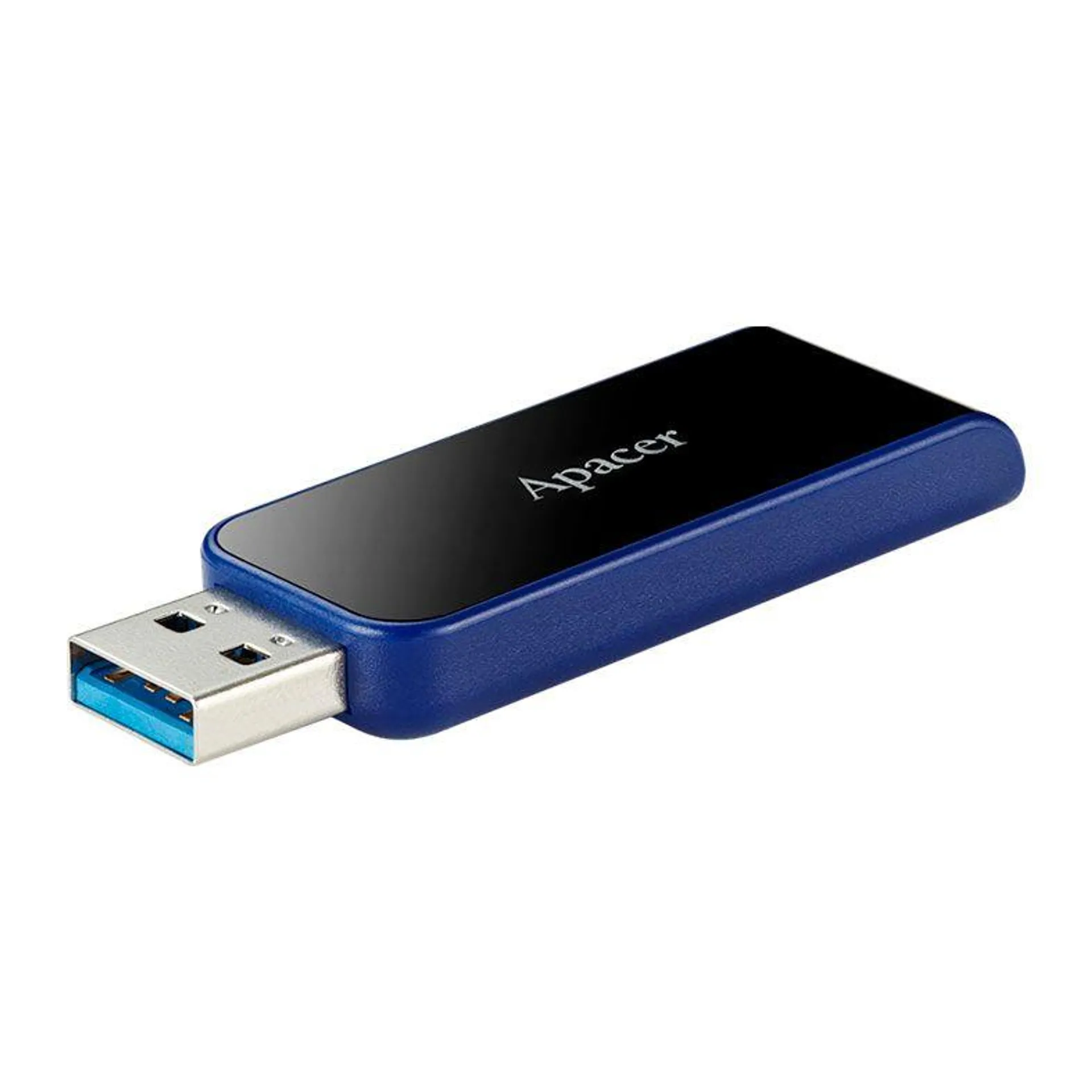 Pen Drive Apacer AH356, 64GB, USB 3.2, Preto e Azul, AP64GAH356B-1