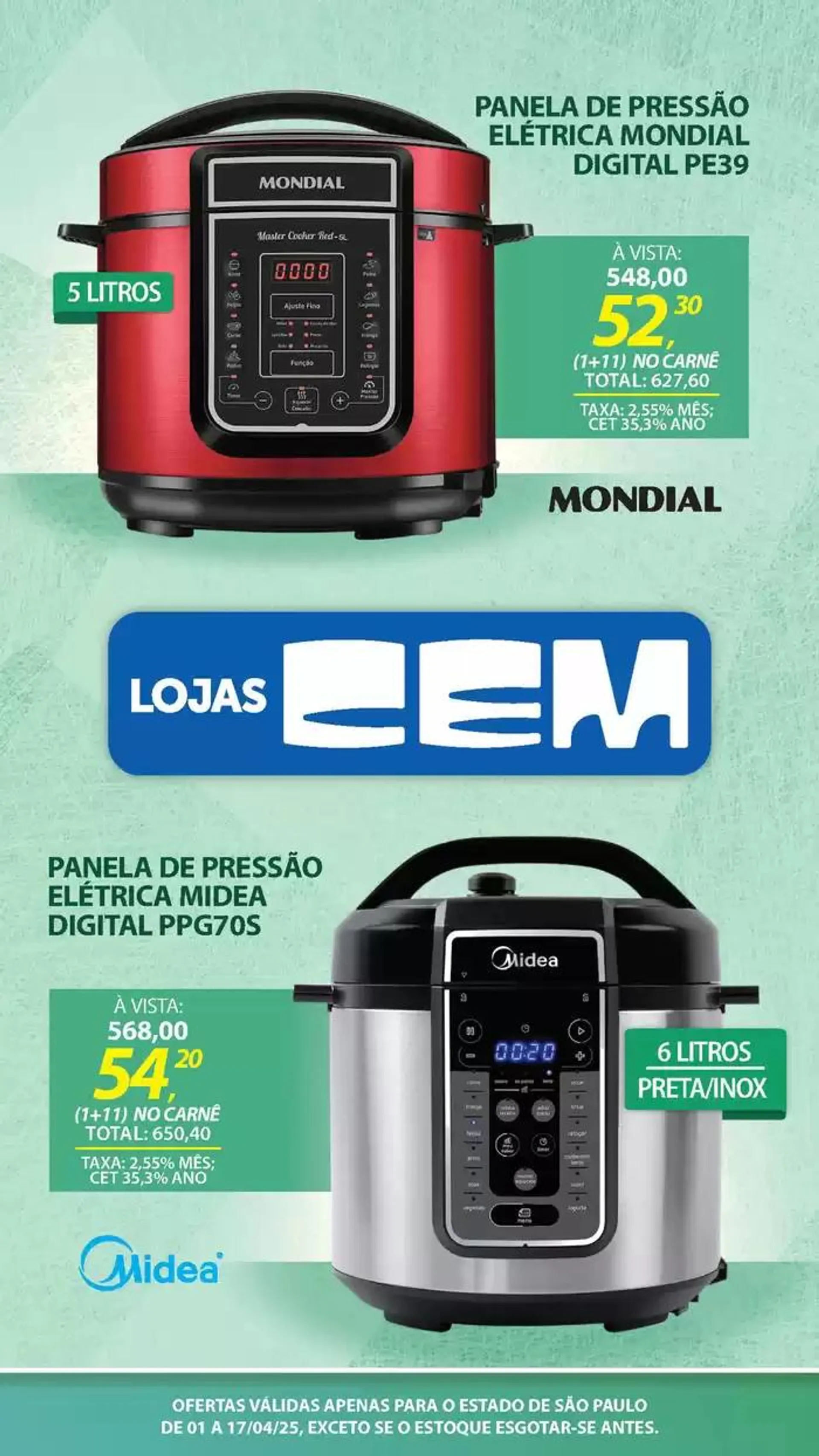 Encarte de Encarte Lojas Cem 3 de abril até 17 de abril 2025 - Pagina 75