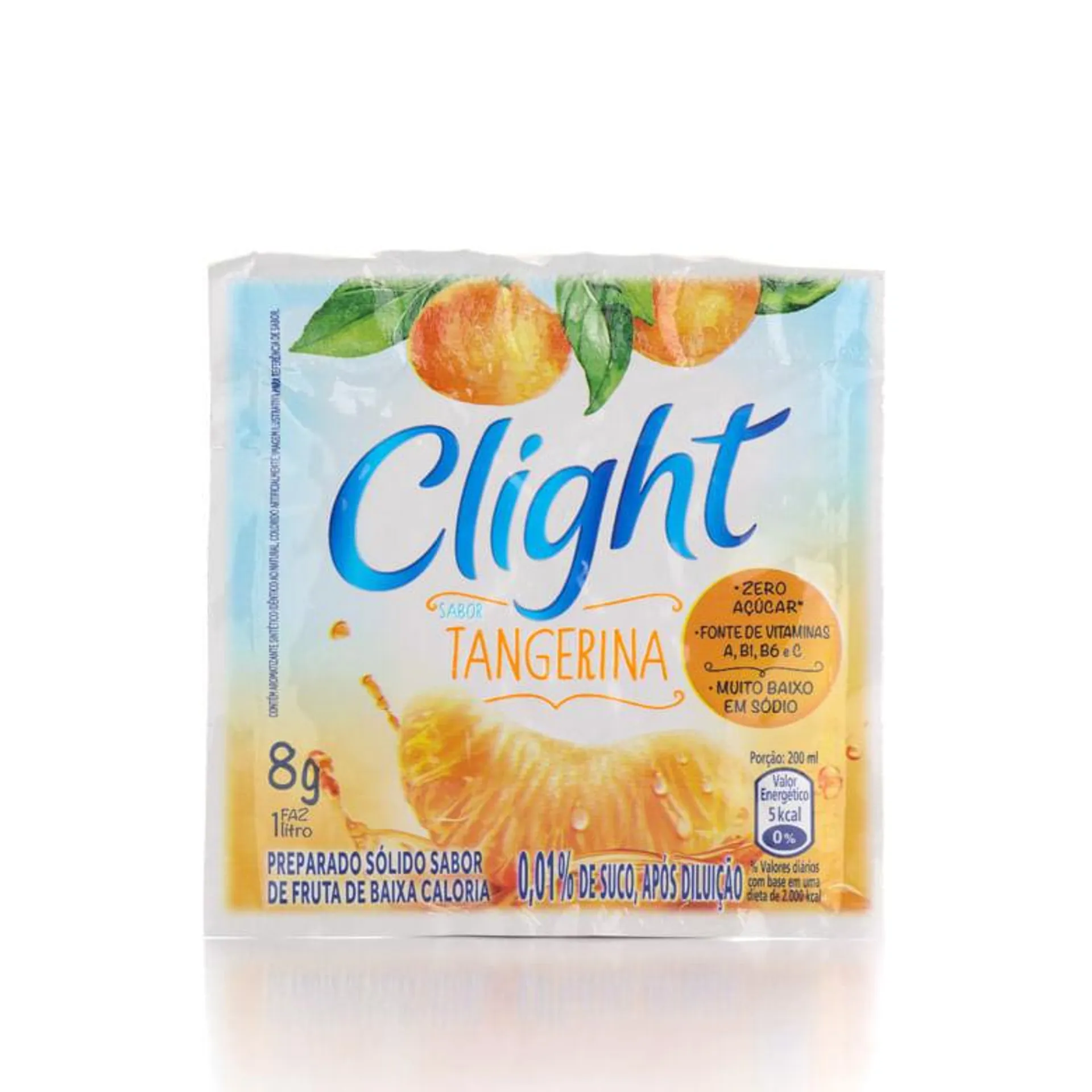 Refresco em Pó Clight Tangerina 8g