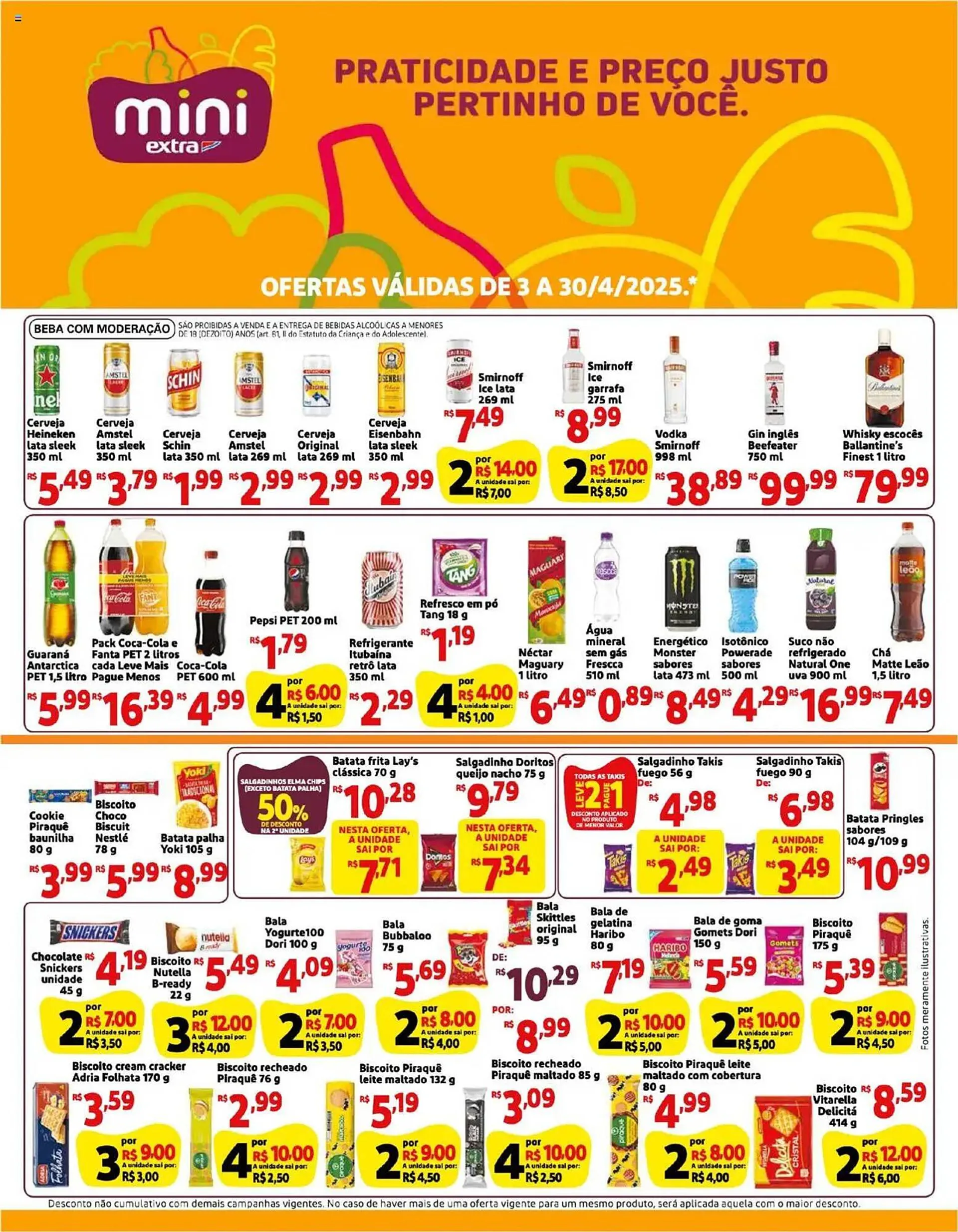 Encarte de Catálogo Mini Extra 3 de abril até 30 de abril 2025 - Pagina 1