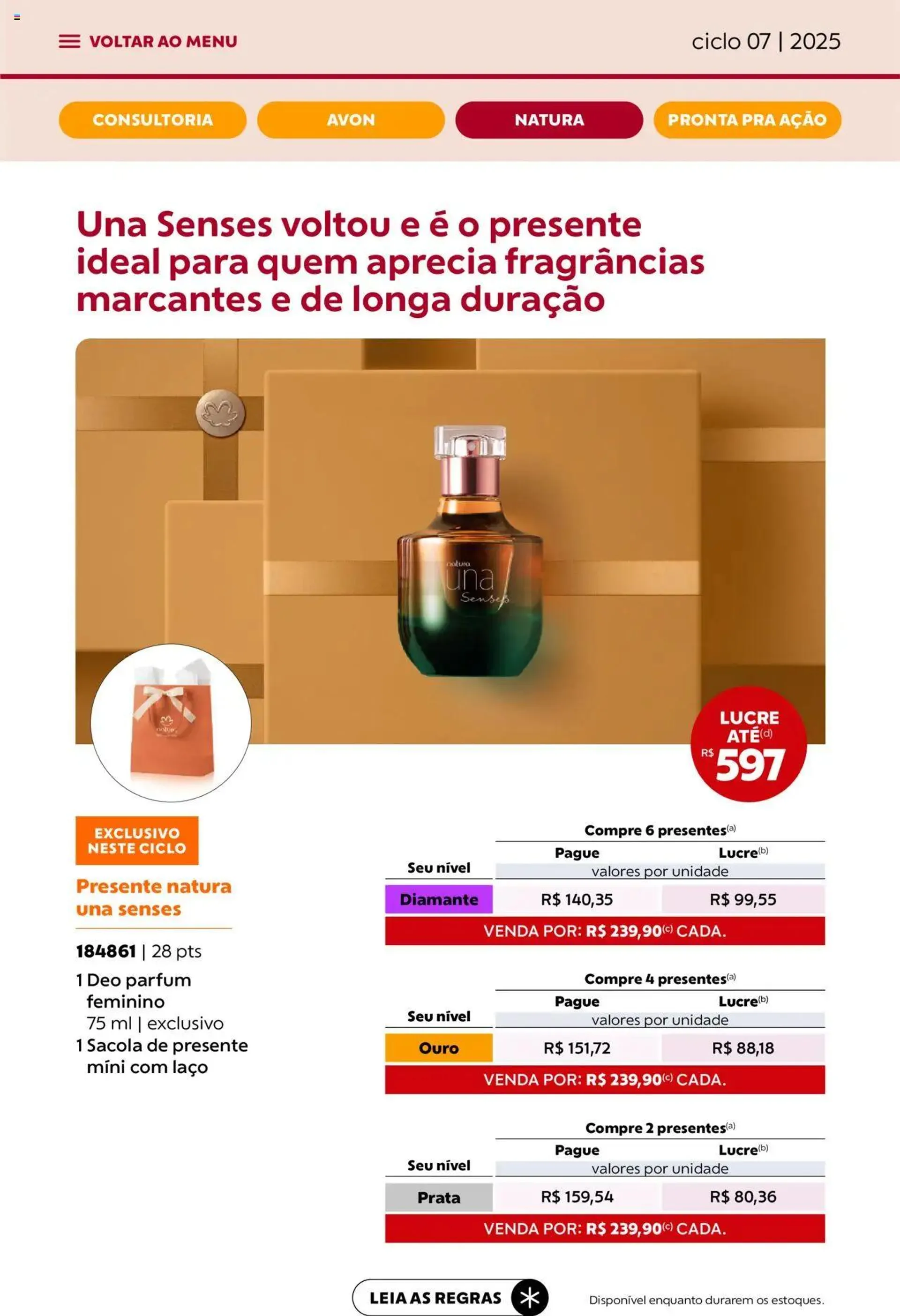 Encarte de Avon - Campanha 07: Minha Consultoria 3 de abril até 1 de maio 2025 - Pagina 49