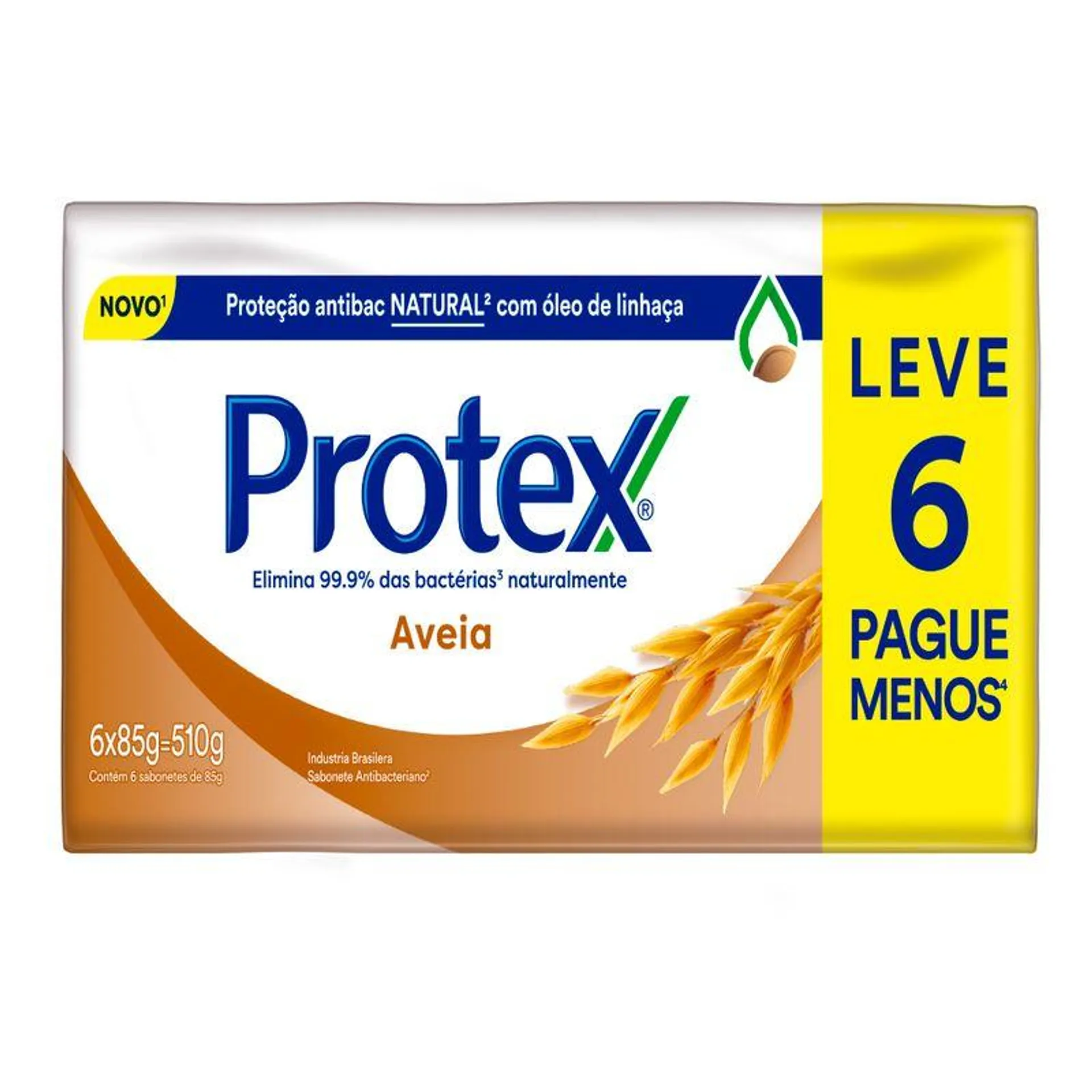 Sabonete Anti Bacteriano Protex 85g Leve 6 Pague Menos Aveia