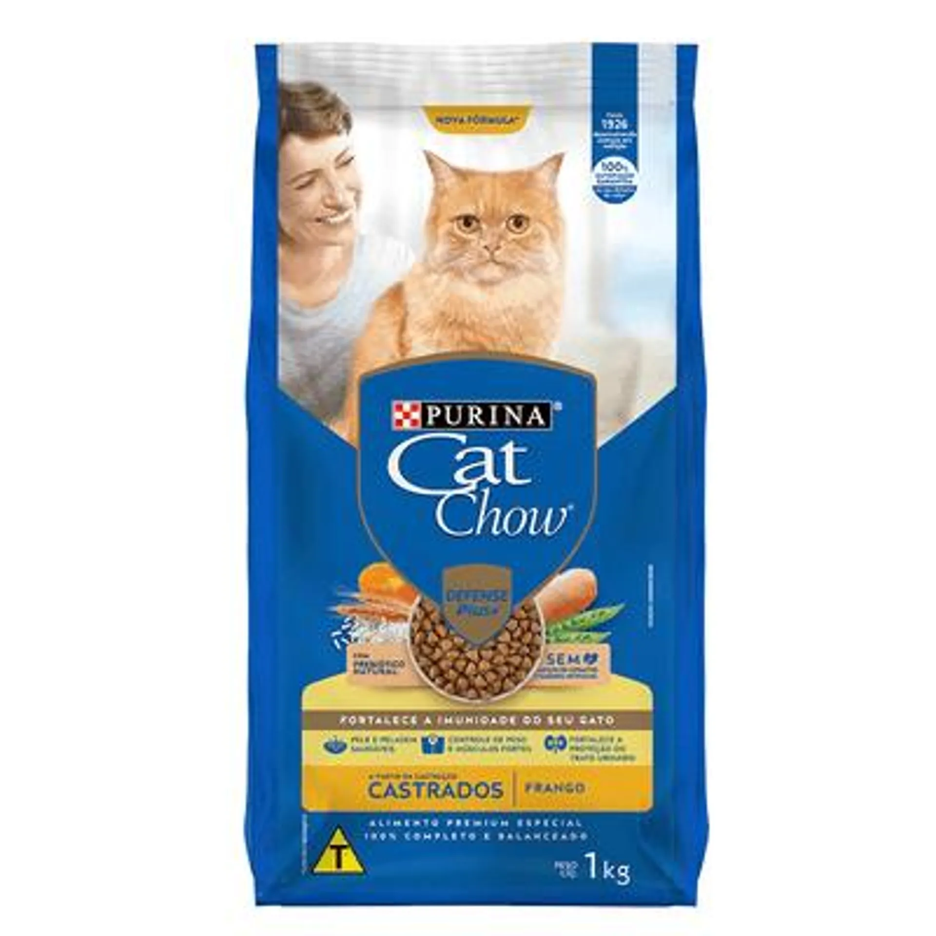 Ração Cat Chow Castrados Frango 1 kg