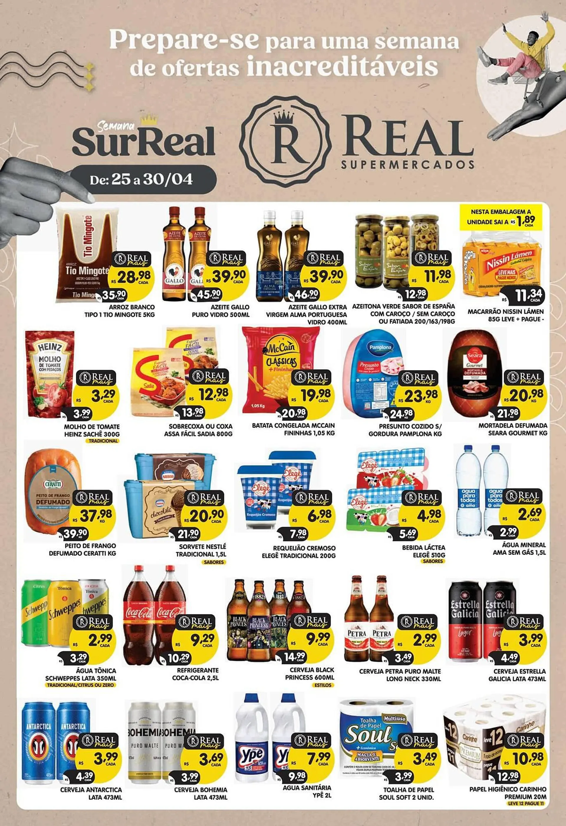 Encarte de Catálogo Supermercados Real 15 de abril até 30 de abril 2024 - Pagina 1