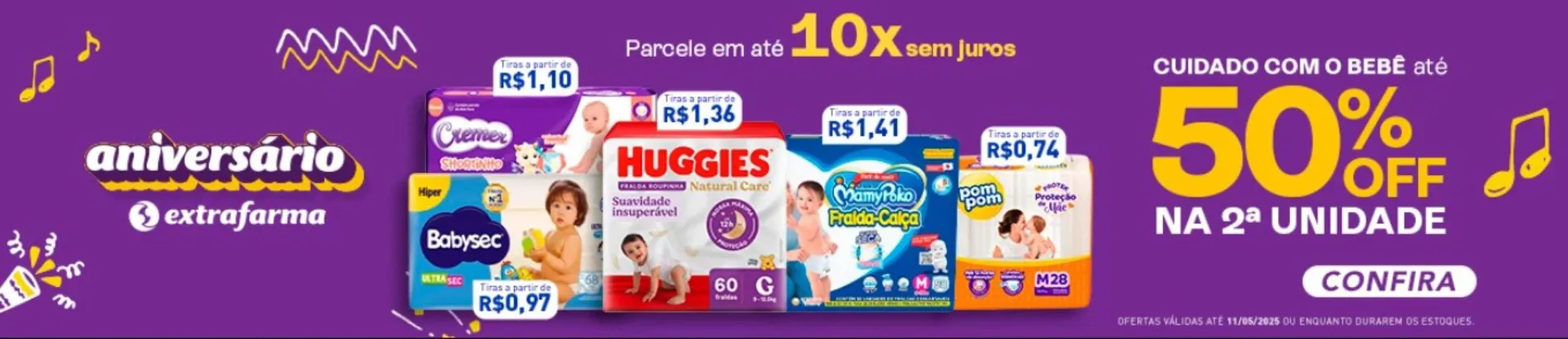 Encarte de Catálogo Extrafarma 7 de maio até 11 de maio 2025 - Pagina 2
