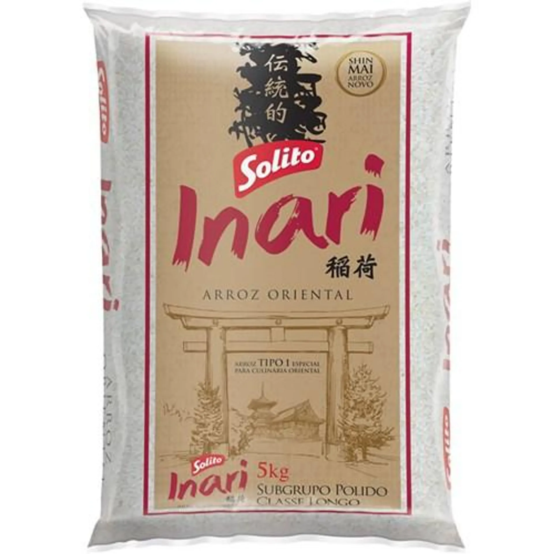 Arroz Oriental Tipo 1 Solito Inari Pacote 5kg