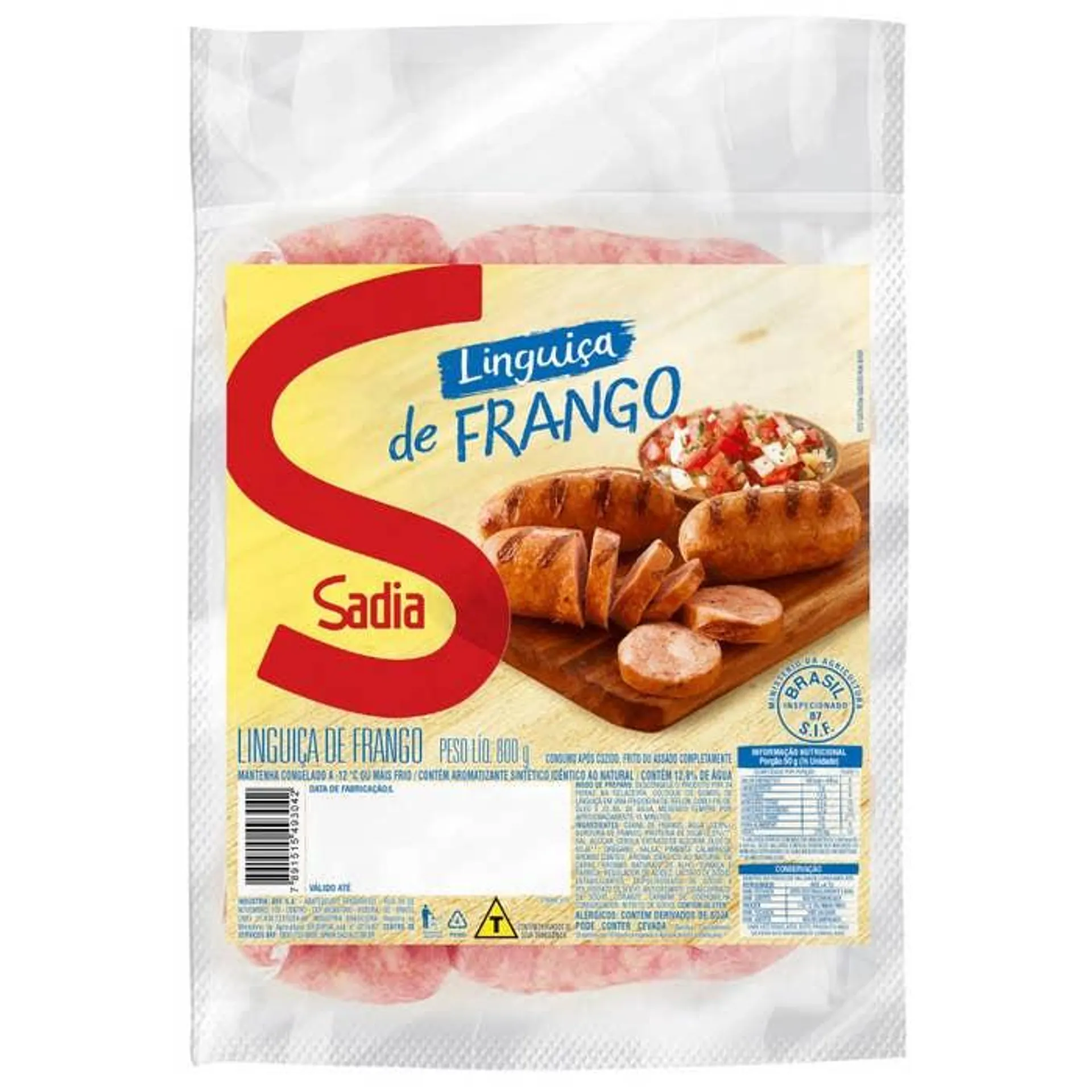 Linguiça De Frango Sadia 800g