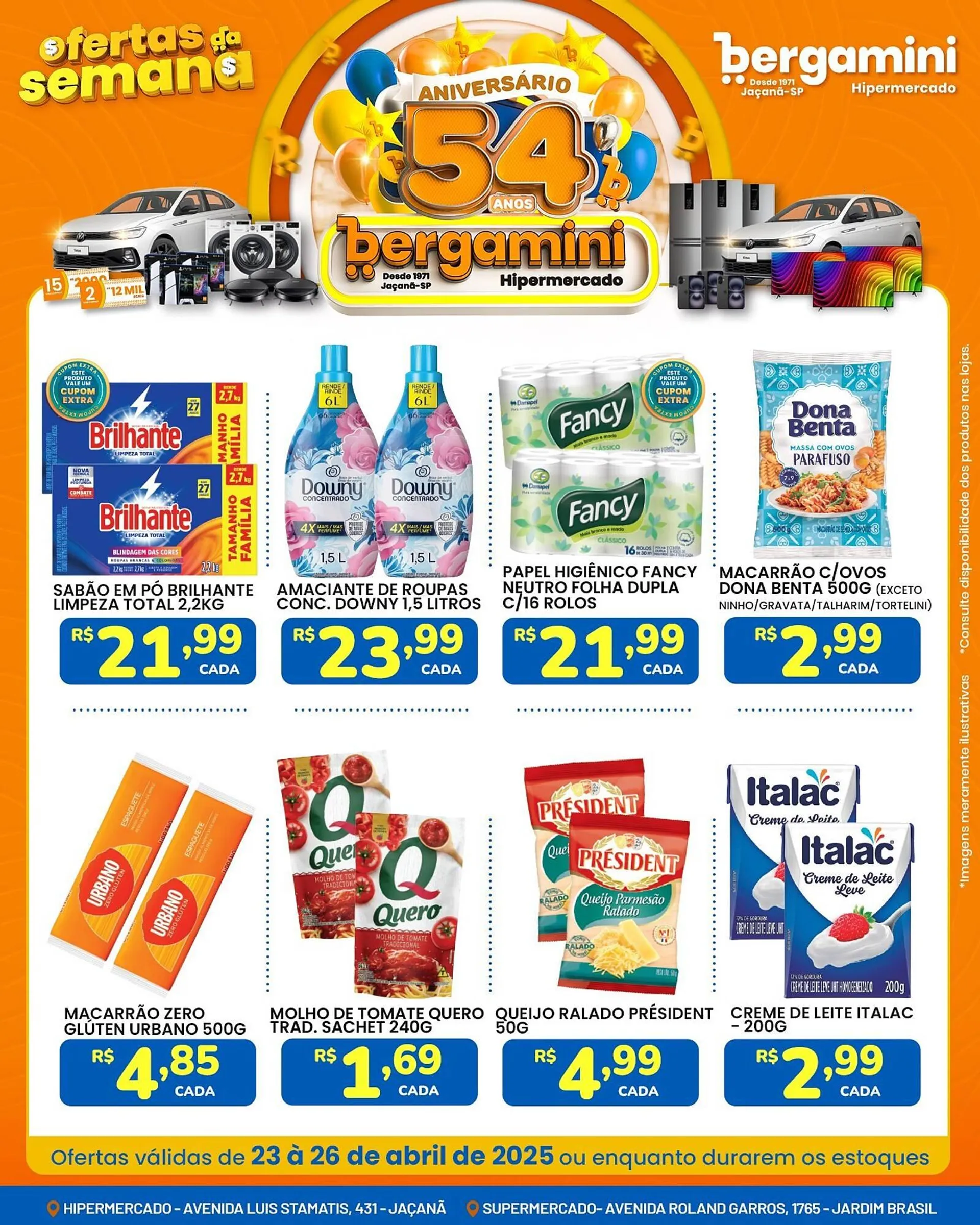 Encarte de Catálogo Supermercado Bergamini 23 de abril até 26 de abril 2025 - Pagina 2
