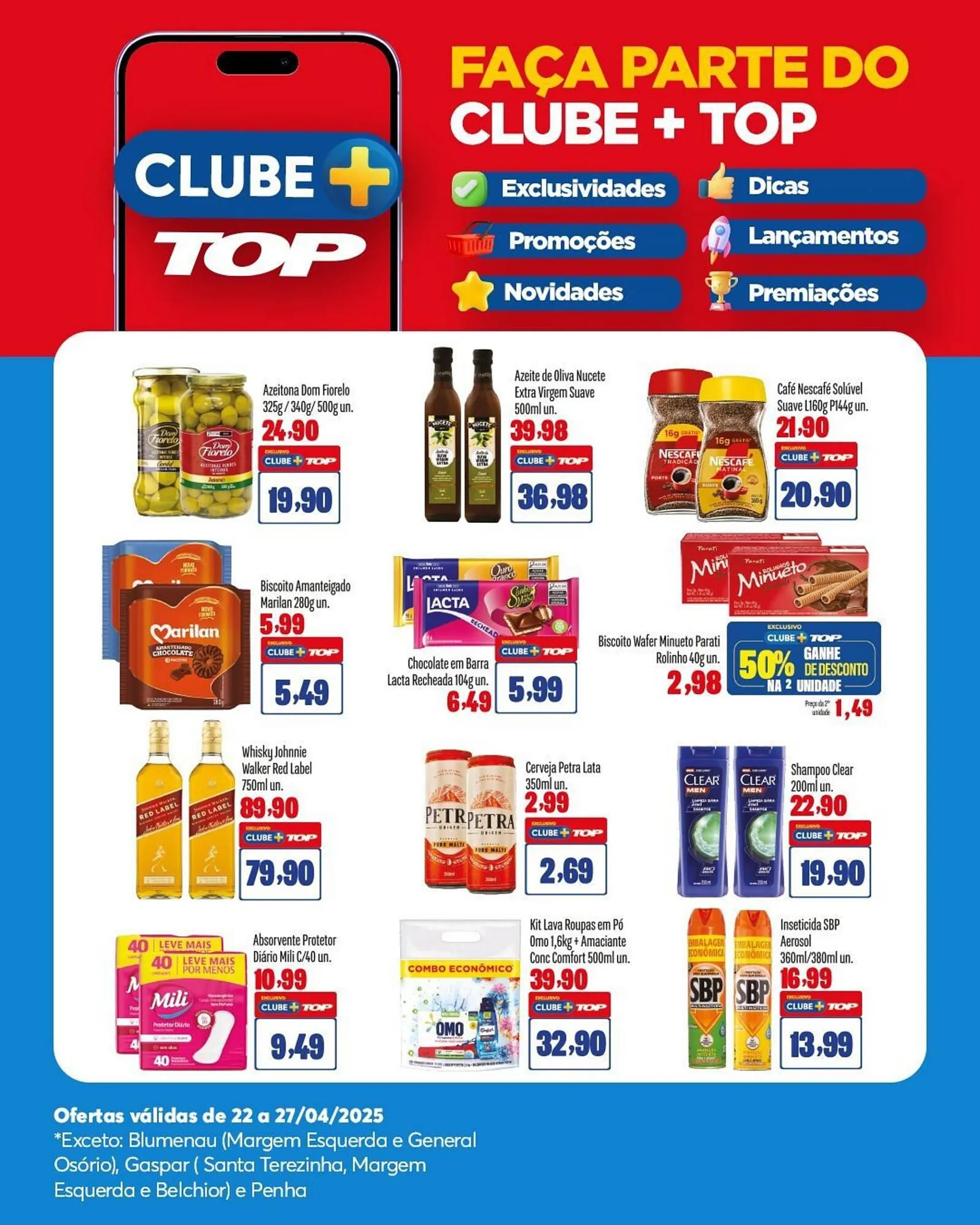 Encarte de Catálogo Rede Top 22 de abril até 27 de abril 2025 - Pagina 1