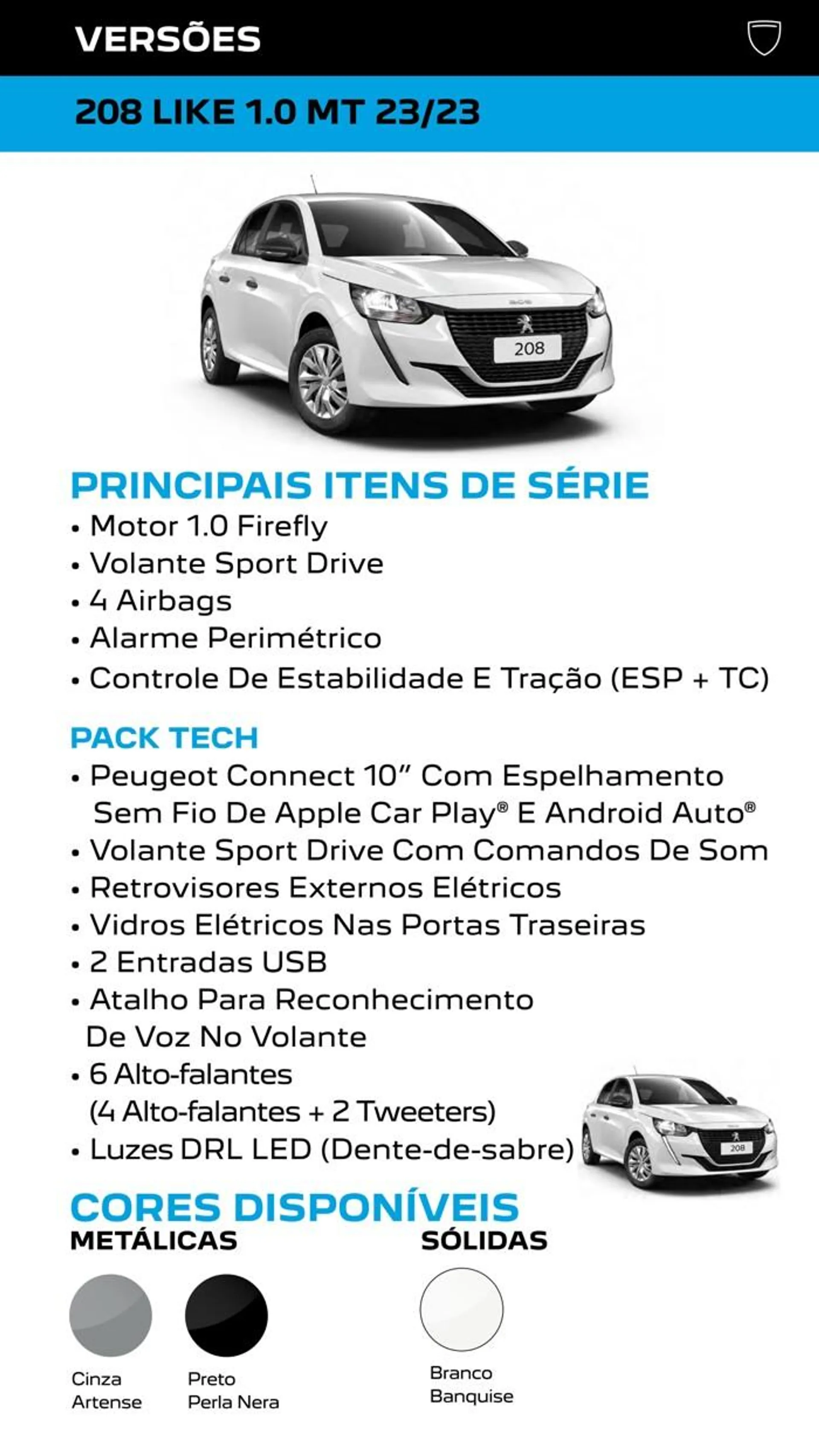 Encarte de NOVO PEUGEOT 208 12 de junho até 12 de junho 2024 - Pagina 16