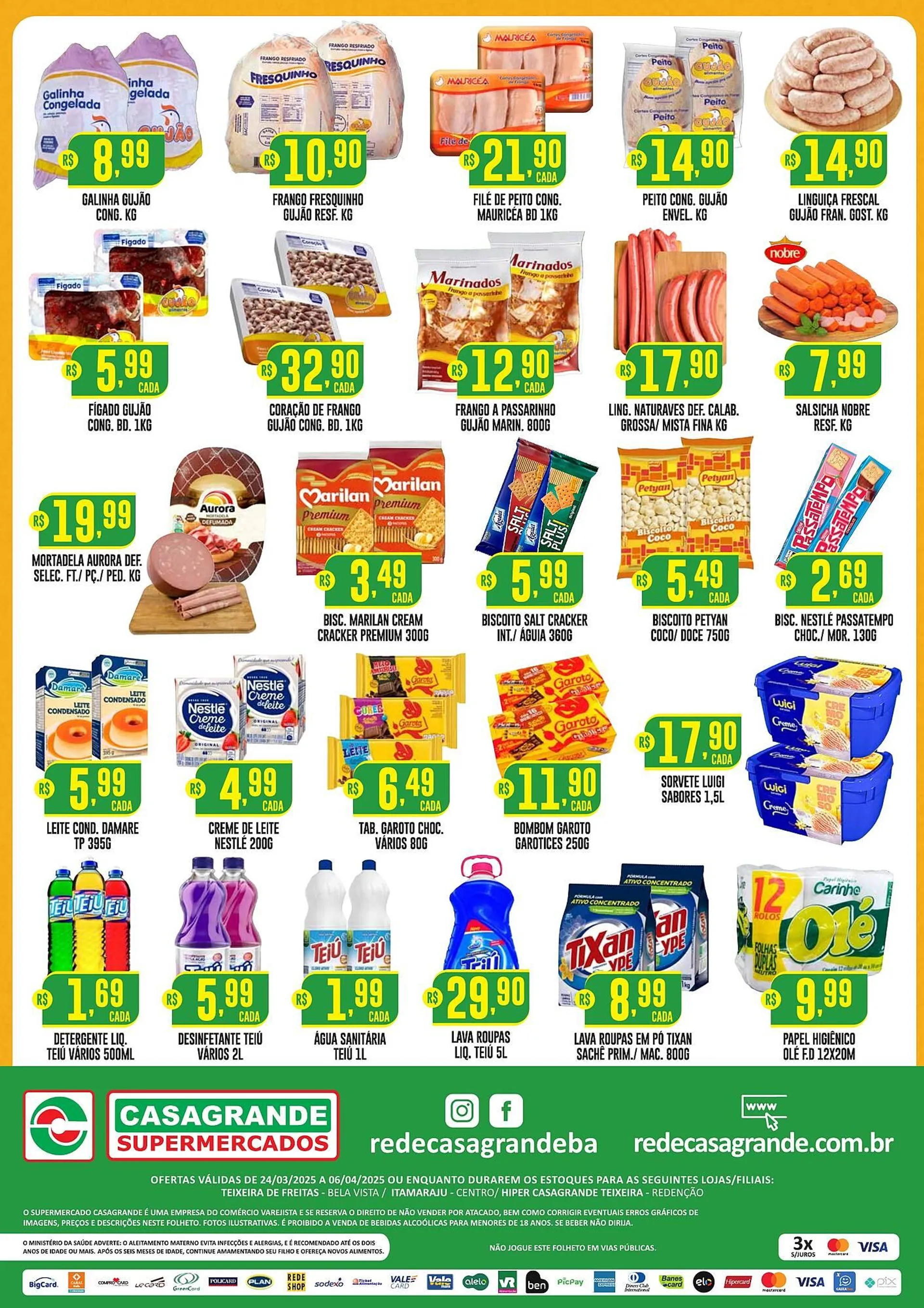Encarte de Catálogo Casagrande Supermercados 24 de março até 6 de abril 2025 - Pagina 2