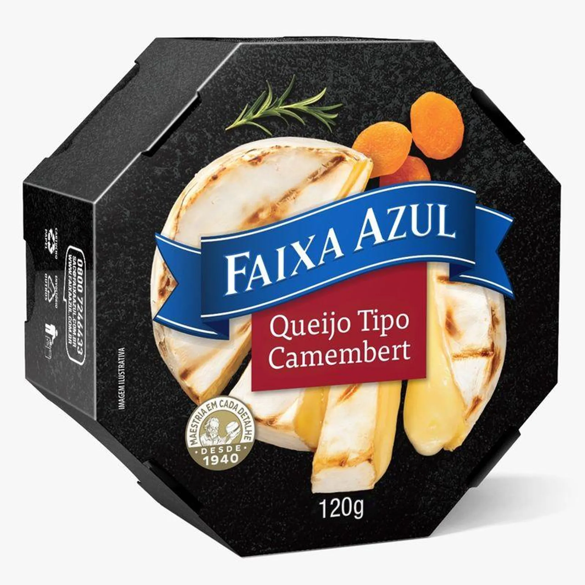 Queijo Camembert Fiaxa Azul 120g