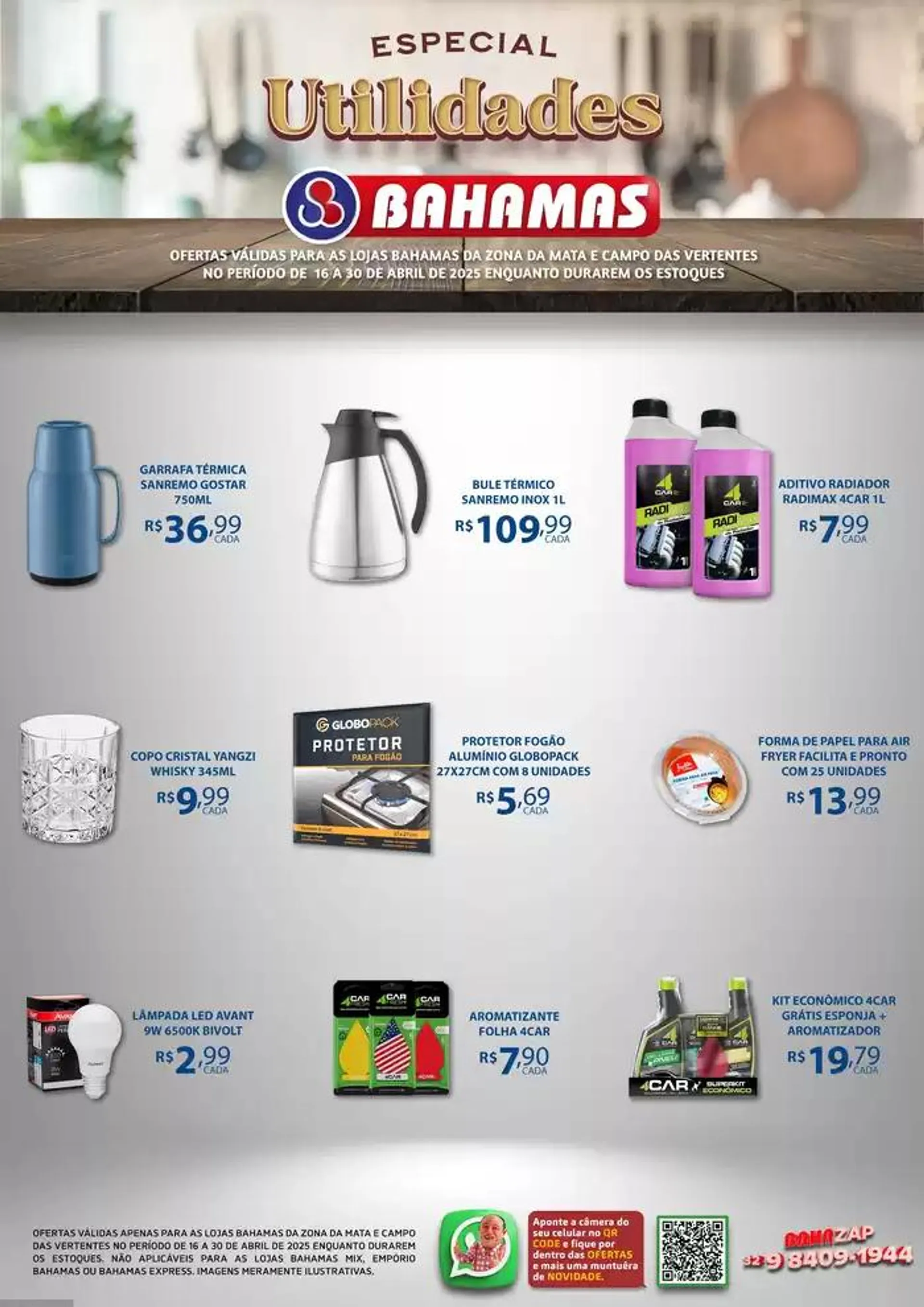 Encarte de Especial Utilidades Bahamas 17 de abril até 30 de abril 2025 - Pagina 1