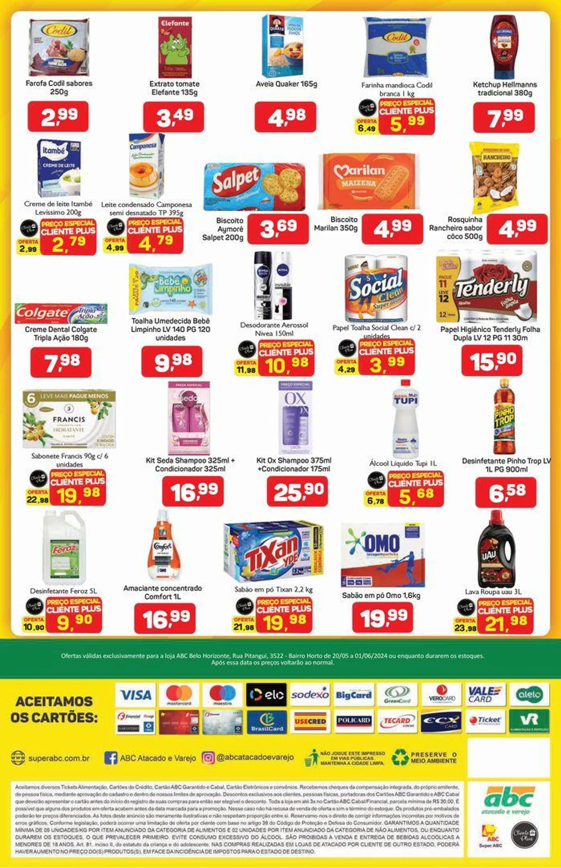 Encarte de Supermercados ABC Oferta Quinzenal Varejo - Horto 20 de maio até 1 de junho 2024 - Pagina 2