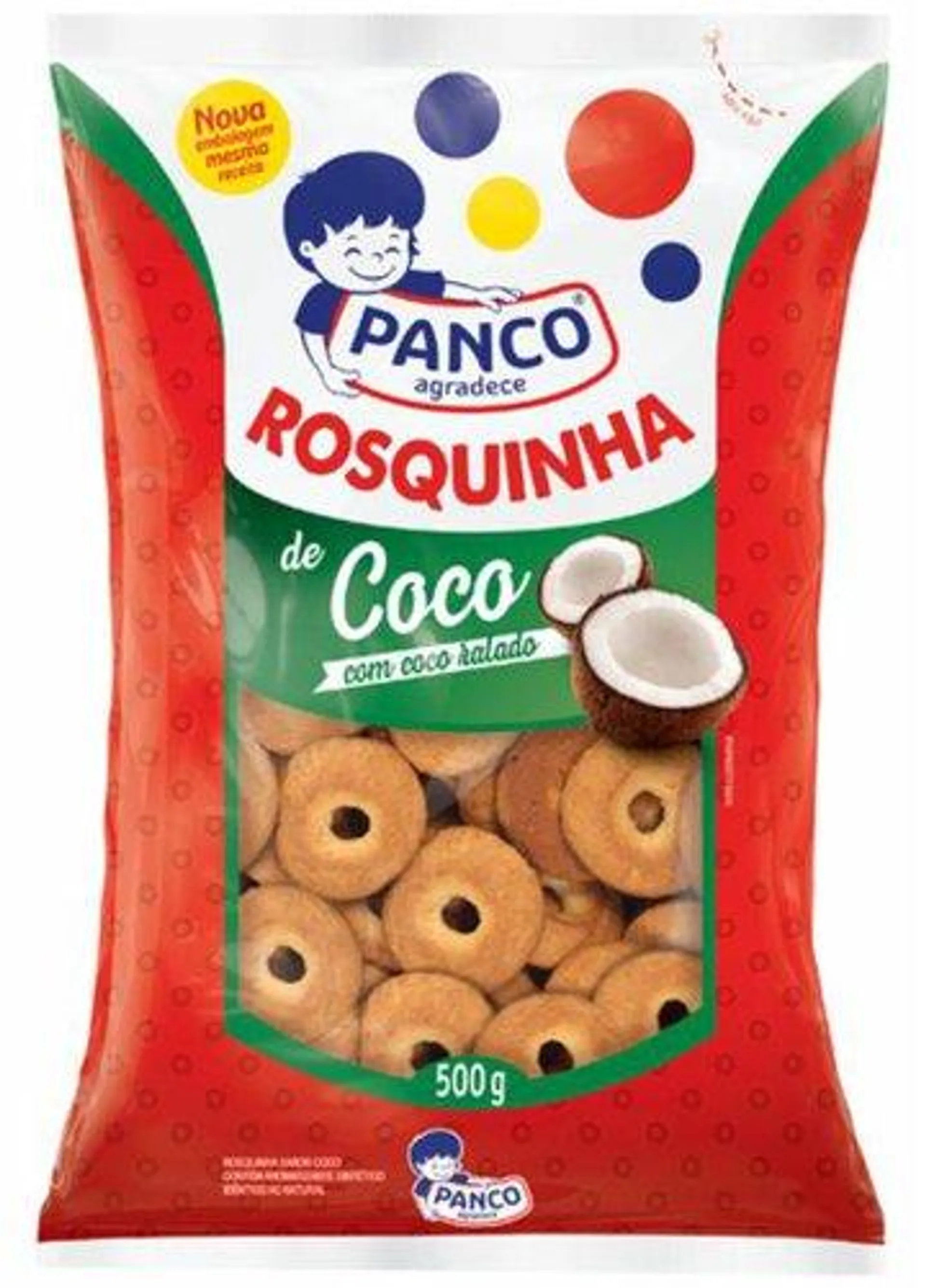 Biscoito Rosquinha de Coco Panco 500g