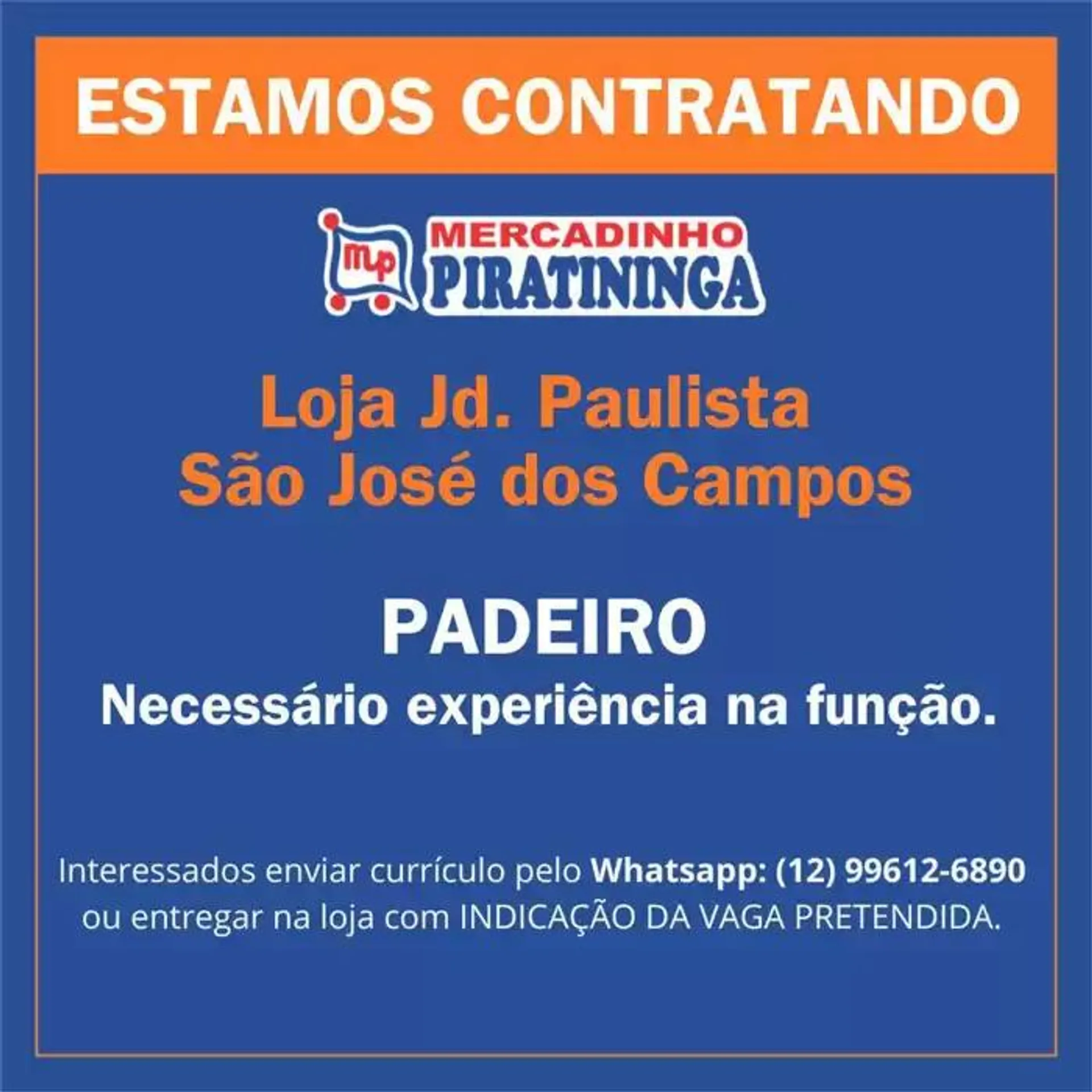 Encarte Mercadinho Piratininga - 1