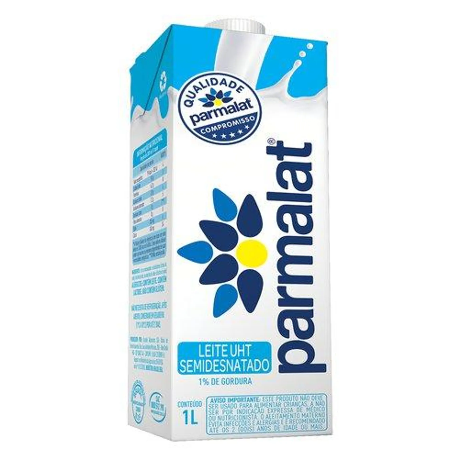 Leite UHT Parmalat Semi Desnatado 1L