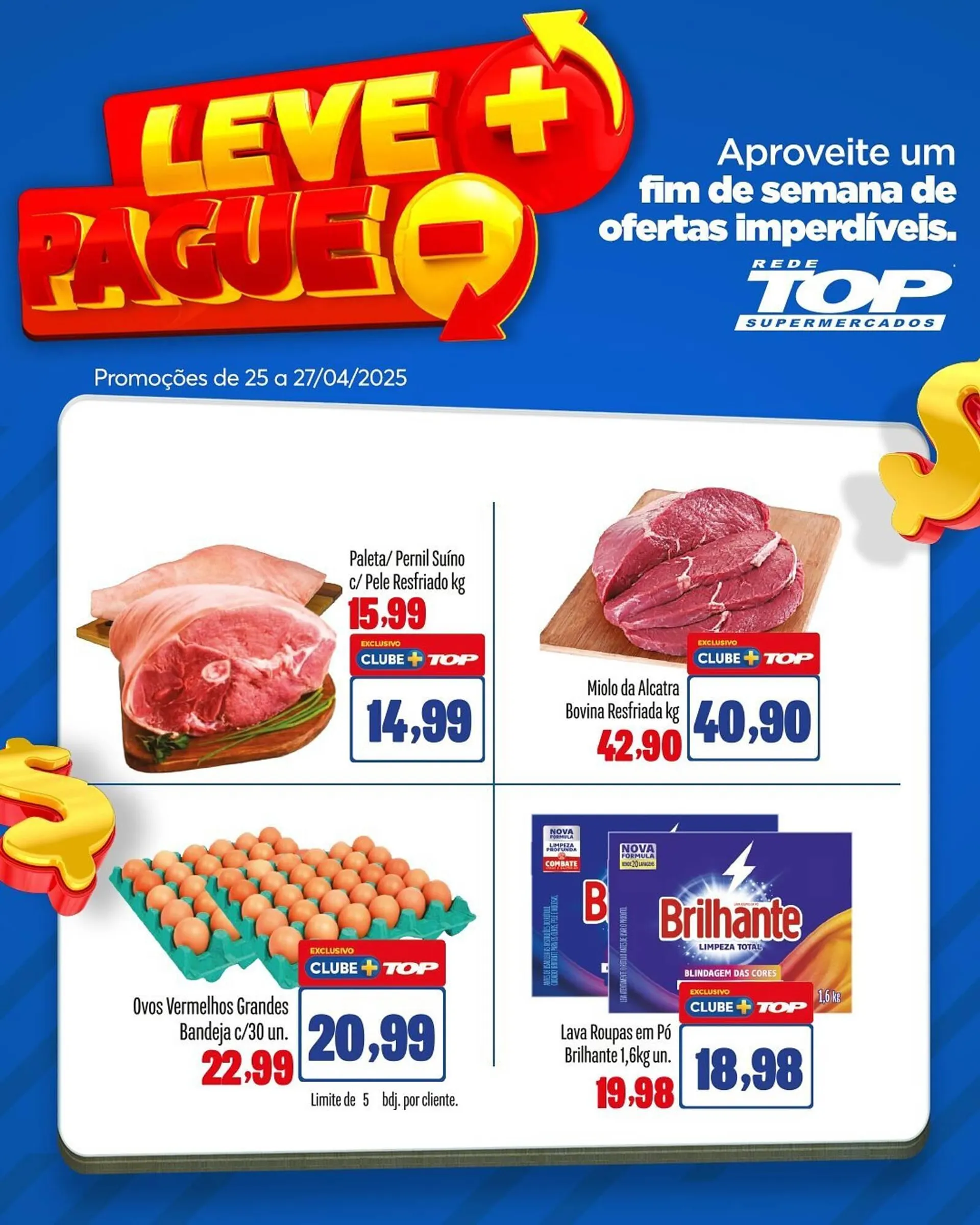 Encarte de Catálogo Rede Top 24 de abril até 27 de abril 2025 - Pagina 1