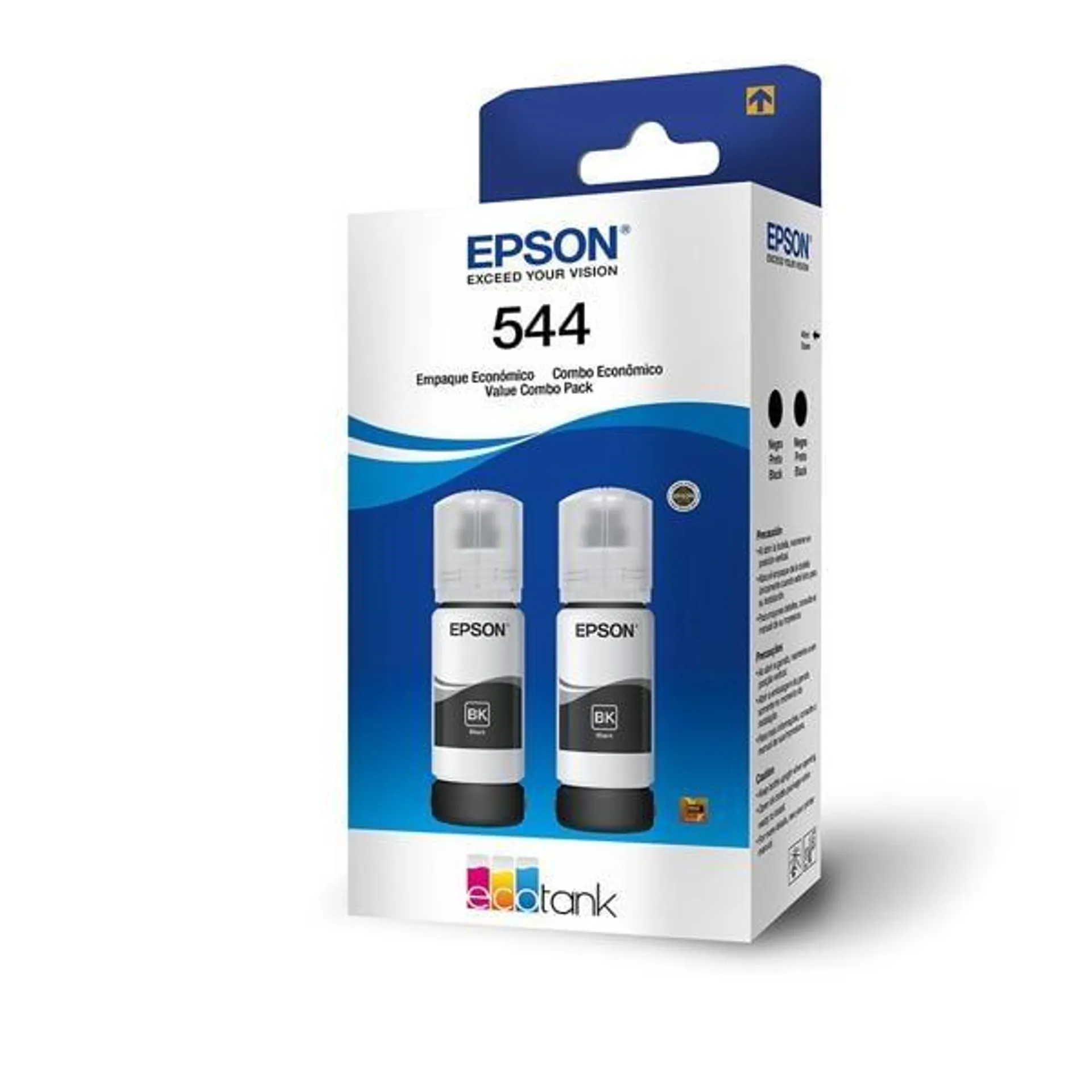 Kit com 2 Garrafas de Tinta Preta Epson T544120-2P CX 1 UN