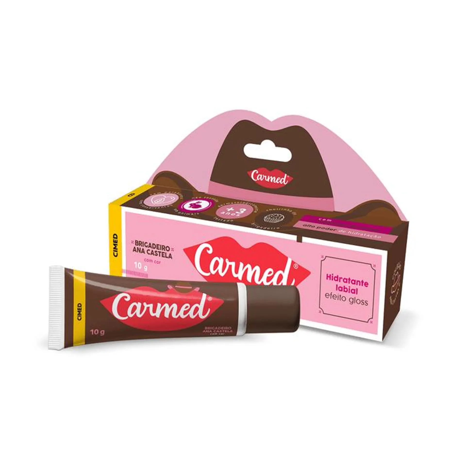 Hidratante Labial Carmed Ana Castela Brigadeiro 10g