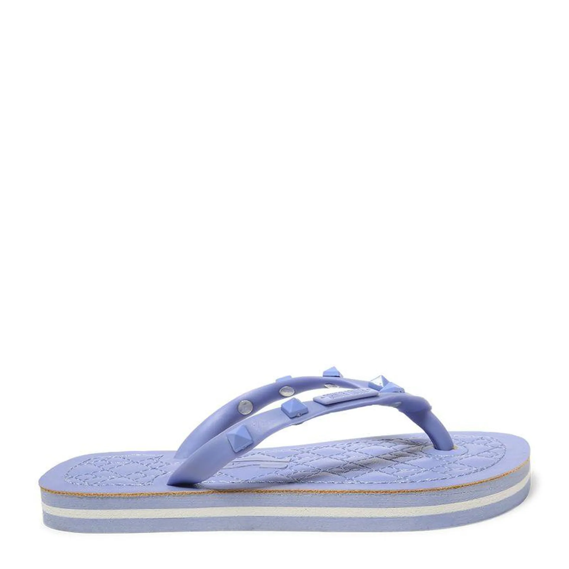 Flip Flop Infantil Lilás Borracha Spikes Flat