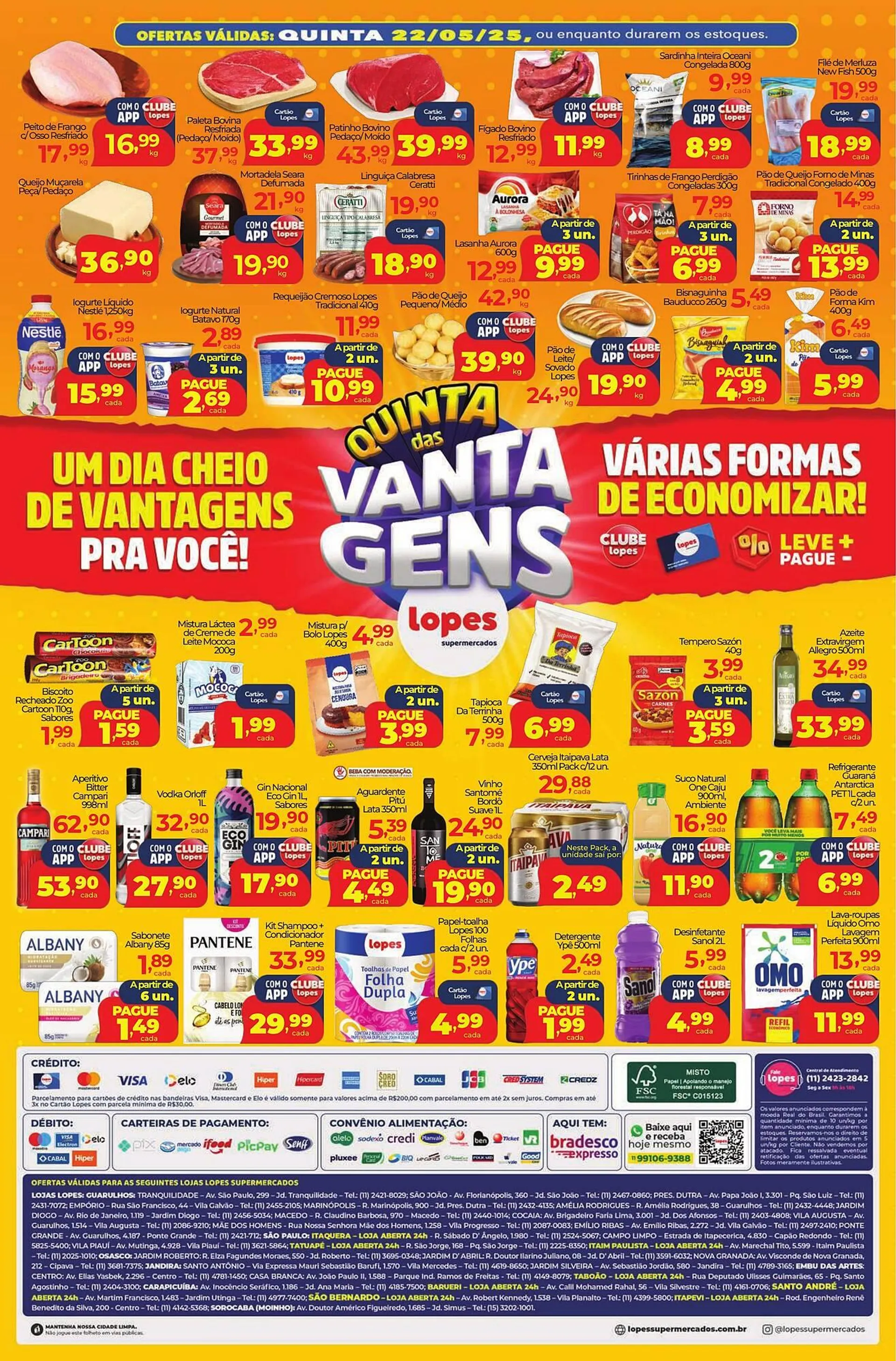 Encarte de Catálogo Lopes Supermercados 19 de maio até 22 de maio 2025 - Pagina 2