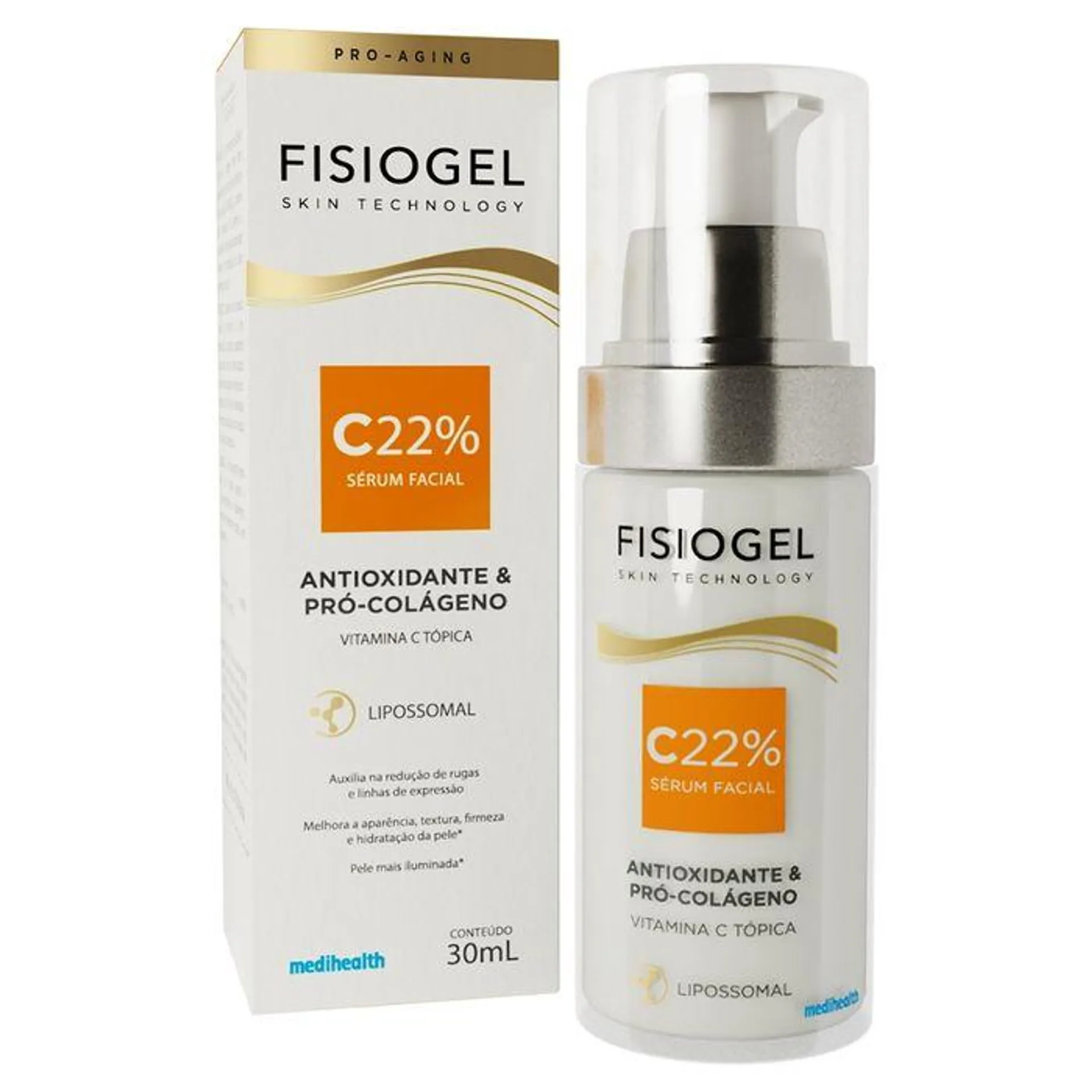 Serum Lipossomal Fisiogel Antioxidante & Pró-Colágeno Pump 30ml