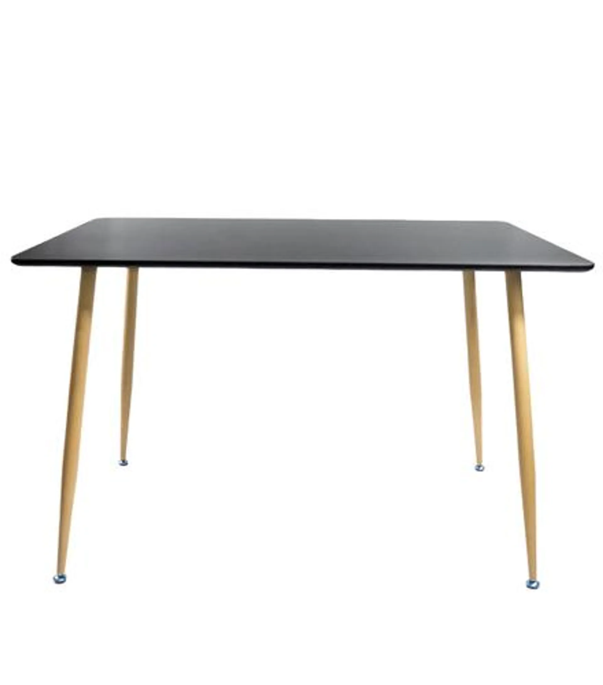 Mesa de Jantar Retangular Eames Preta Mozaic 120cm