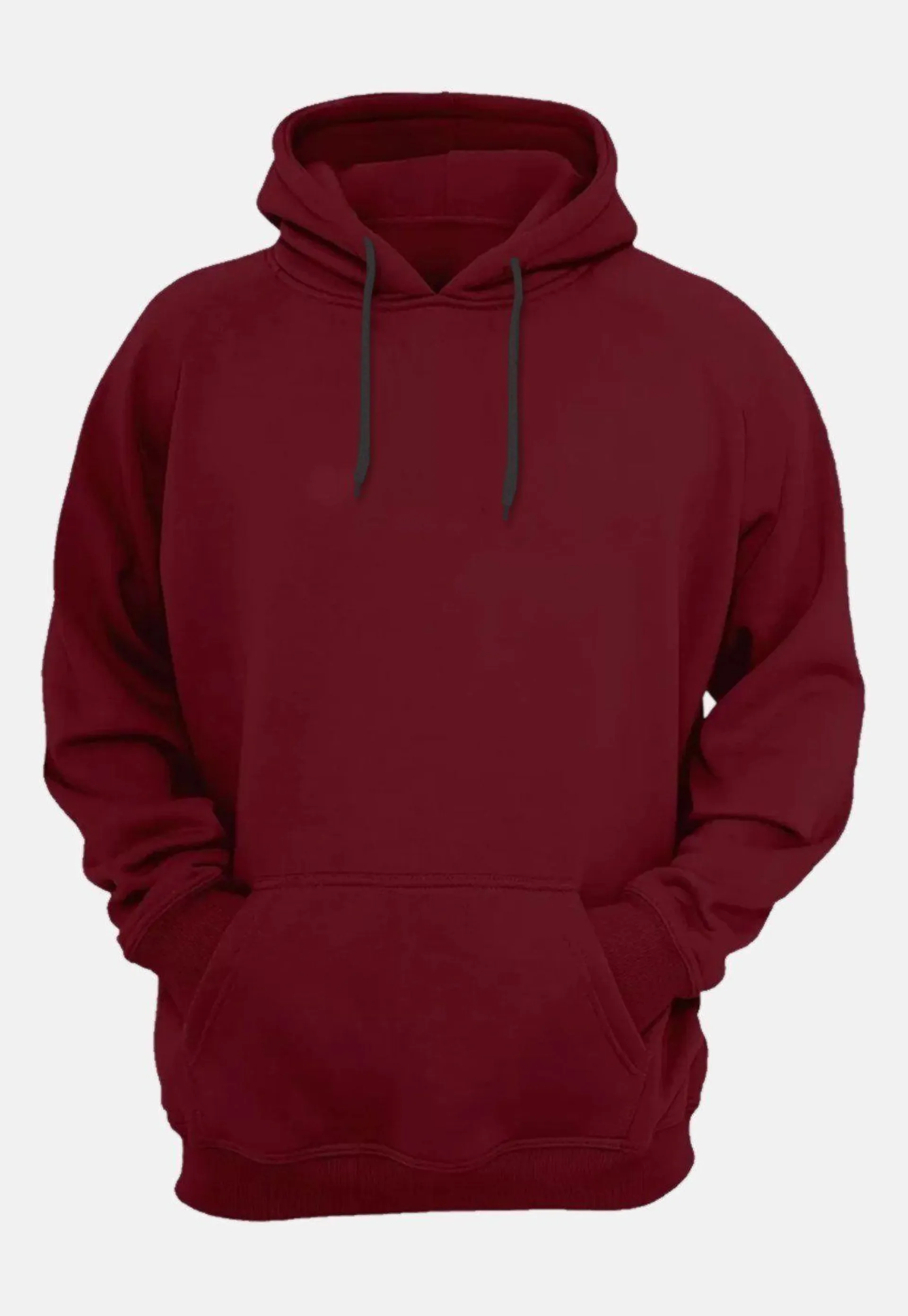 Blusa de Moletom Flanelada Canguru Use Miron Capuz Bordô