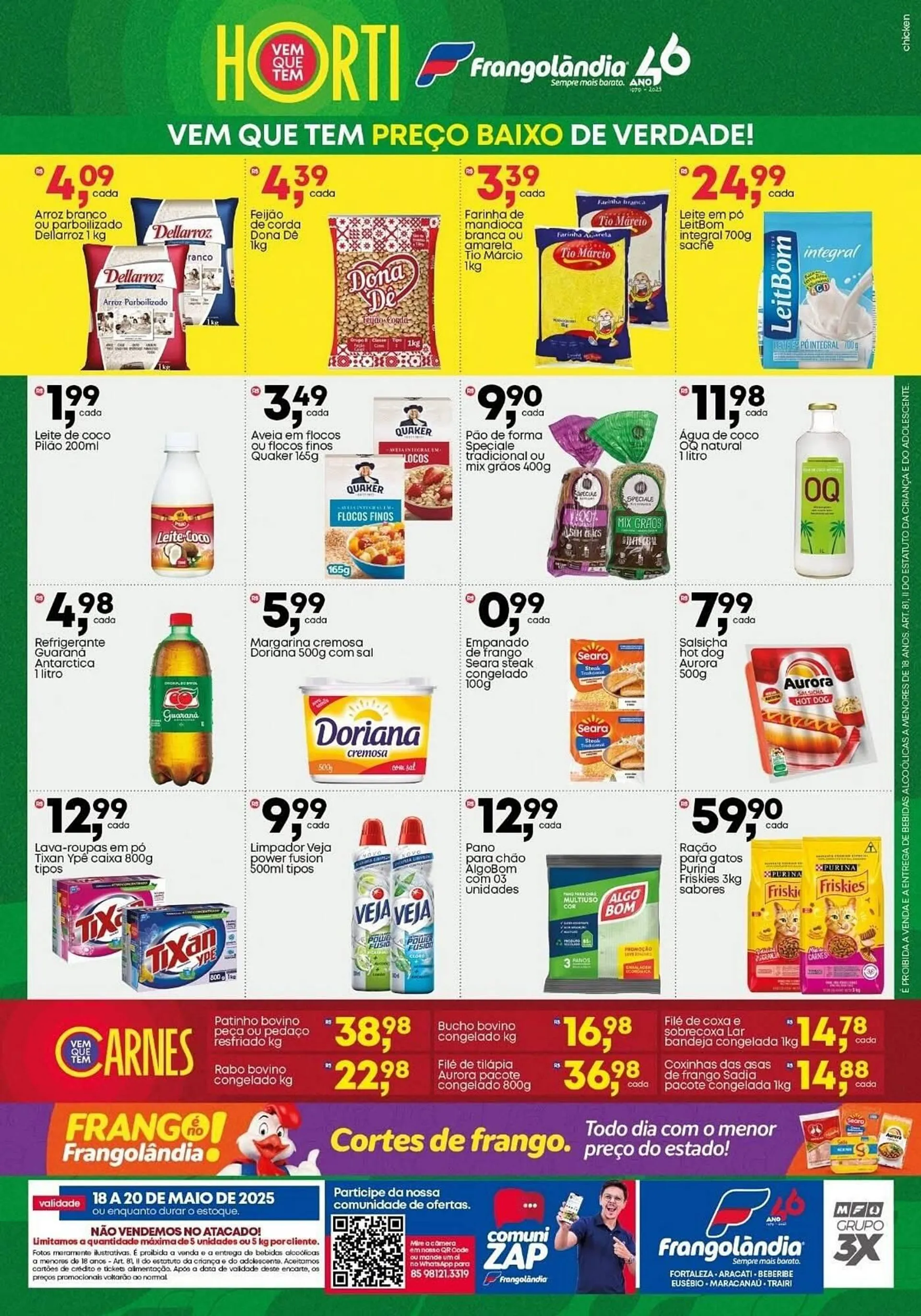 Encarte de Ofertas Frangolândia 18 de maio até 20 de maio 2025 - Pagina 2