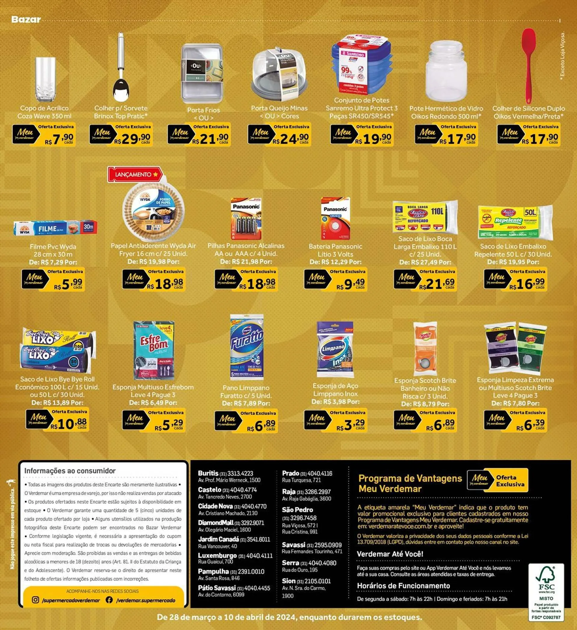 Encarte de Catálogo Verdemar Supermercado 28 de março até 10 de abril 2024 - Pagina 40