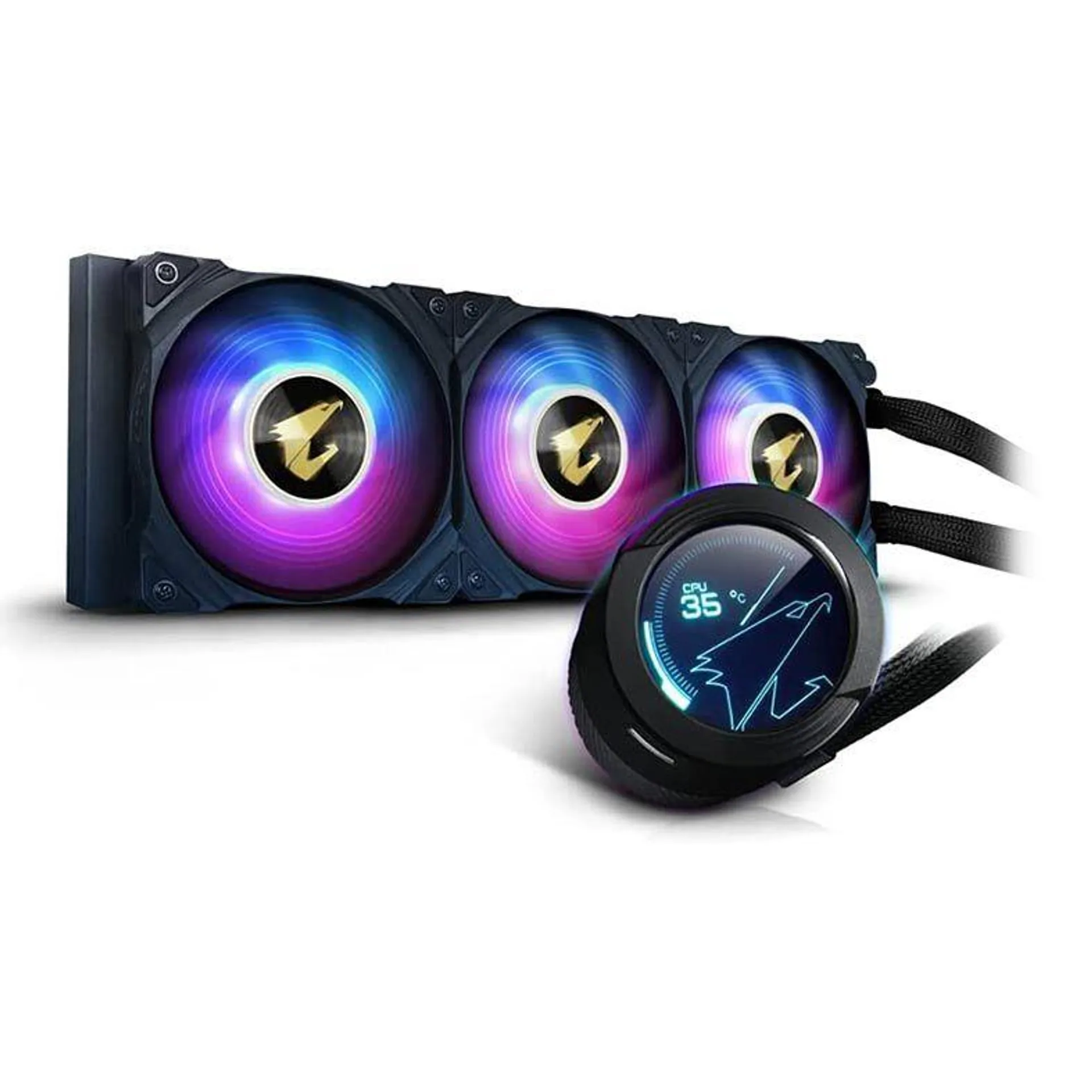 Water Cooler Gigabyte Aorus Waterforce X 360 RGB Display LCD, GP-AORUS-WATERFORCEX-360