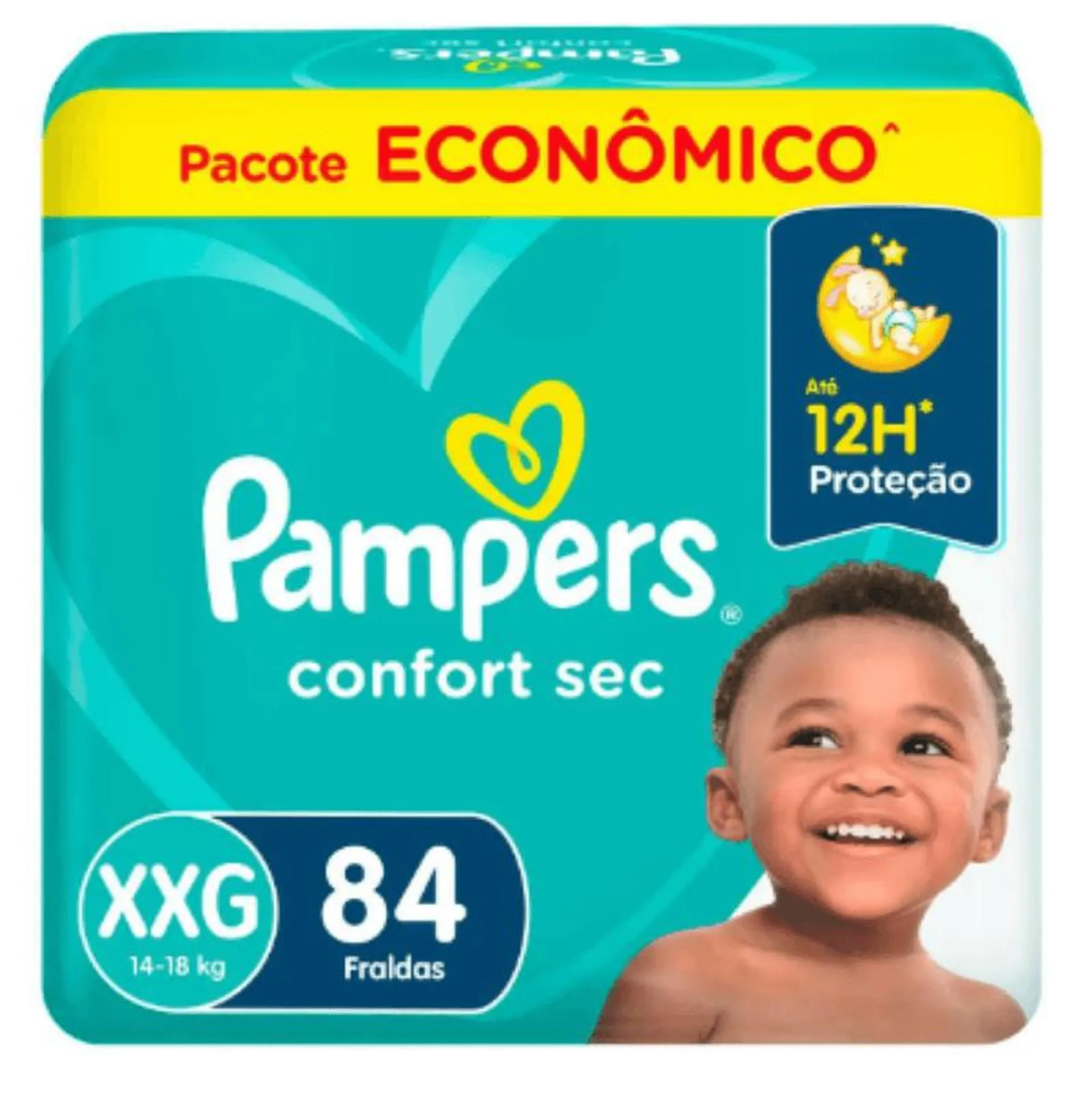 Fralda Pampers Confort Sec XXG - 84 unidades