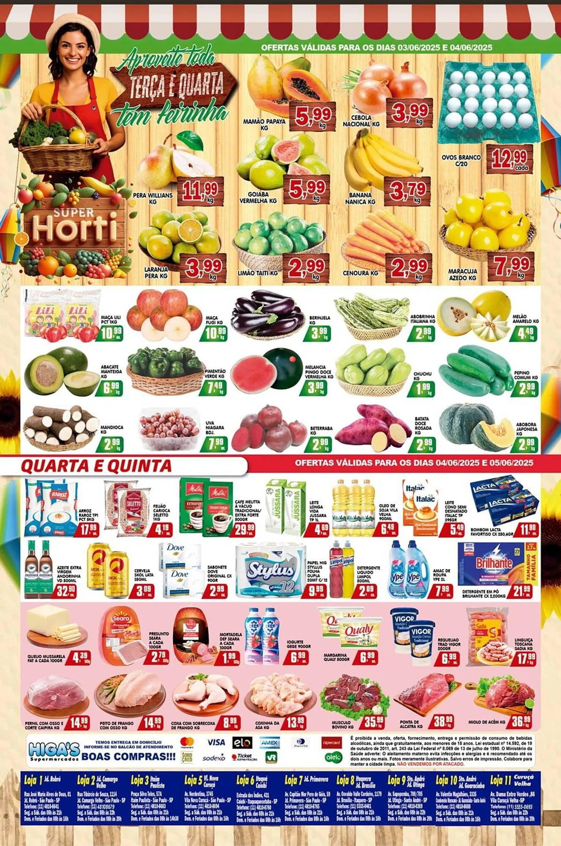 Encarte de Catálogo Higa's Supermercado 4 de junho até 10 de junho 2025 - Pagina 3