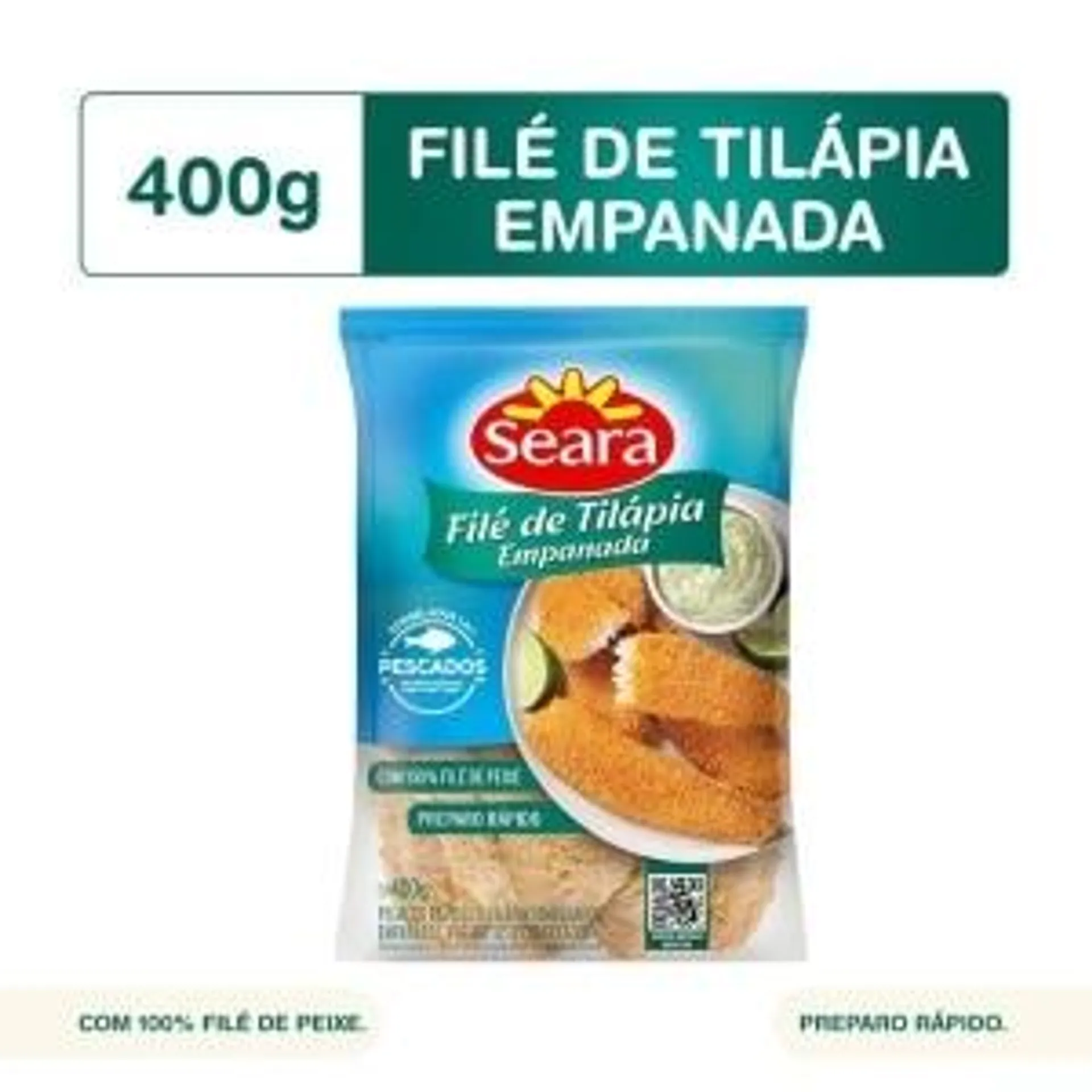 Filé de Tilapia Seara Empanada Temperada 400g