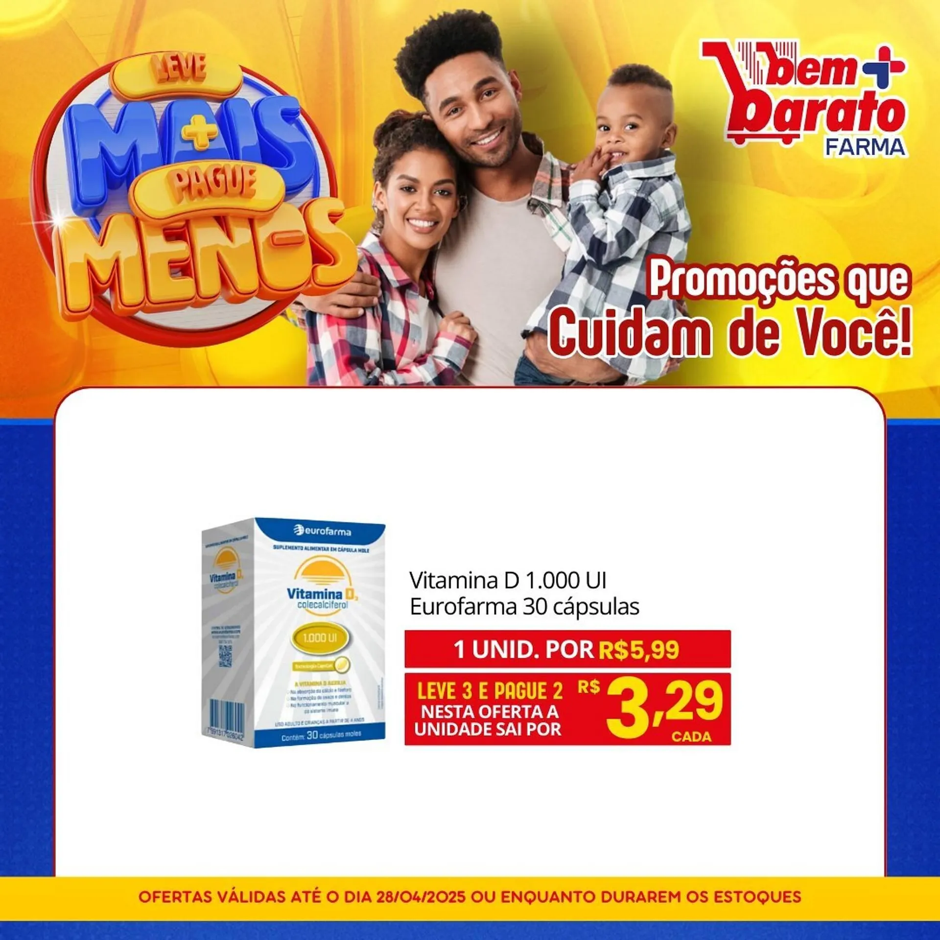 Encarte de Catálogo Supermercado Bem Barato 21 de abril até 28 de abril 2025 - Pagina 3