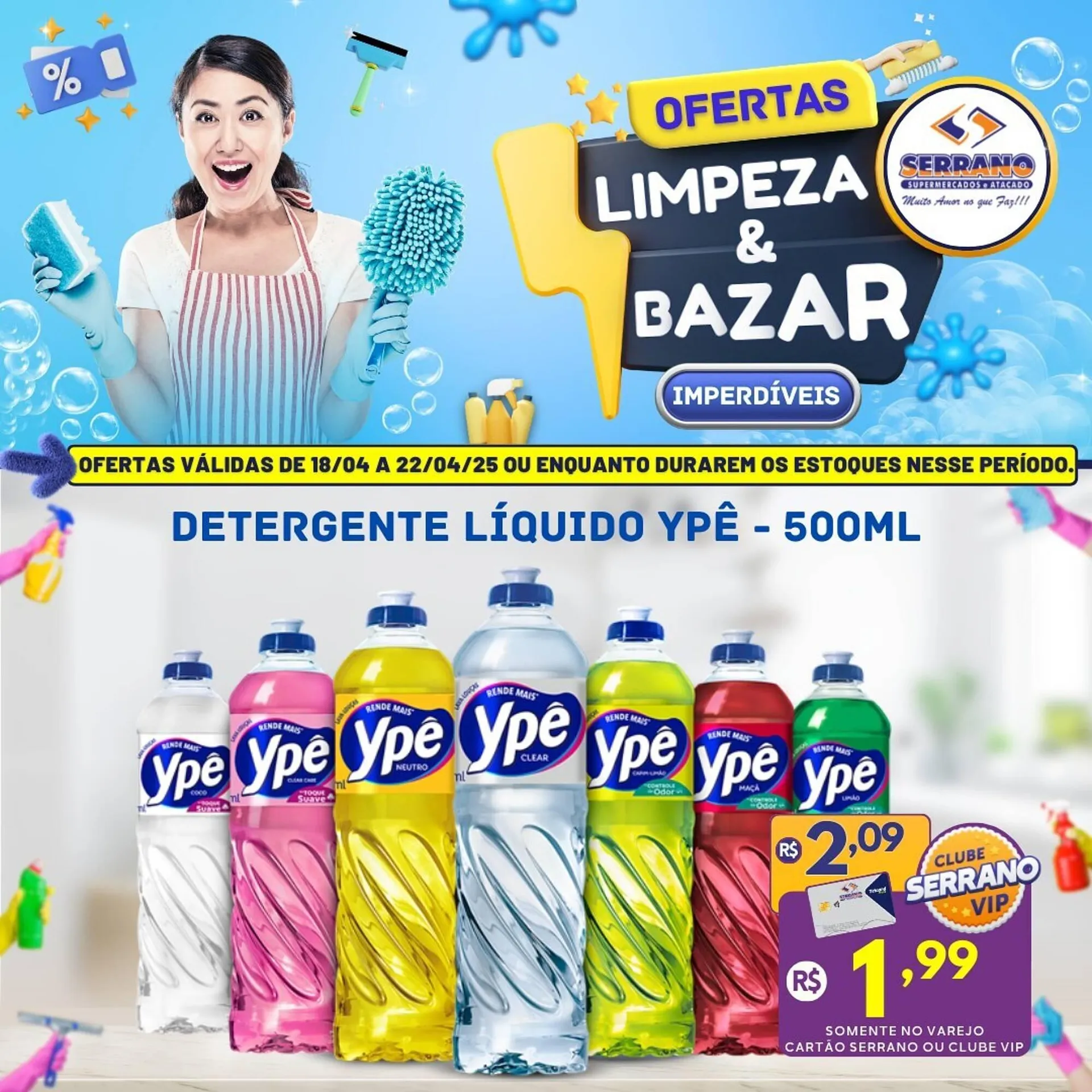 Encarte de Catálogo Serrano Supermercado 21 de abril até 22 de abril 2025 - Pagina 1